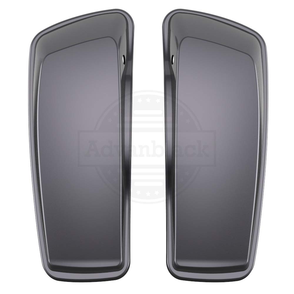 Moto Onfire Motorcycle Saddlebag Lids Replacement - Compatible with Harley Touring Street Glide & Road Glide Special 2014-2020 Models (Smoke Gray) - Durable ABS Plastic, Weatherproof Design for Long Rides & Road Trips