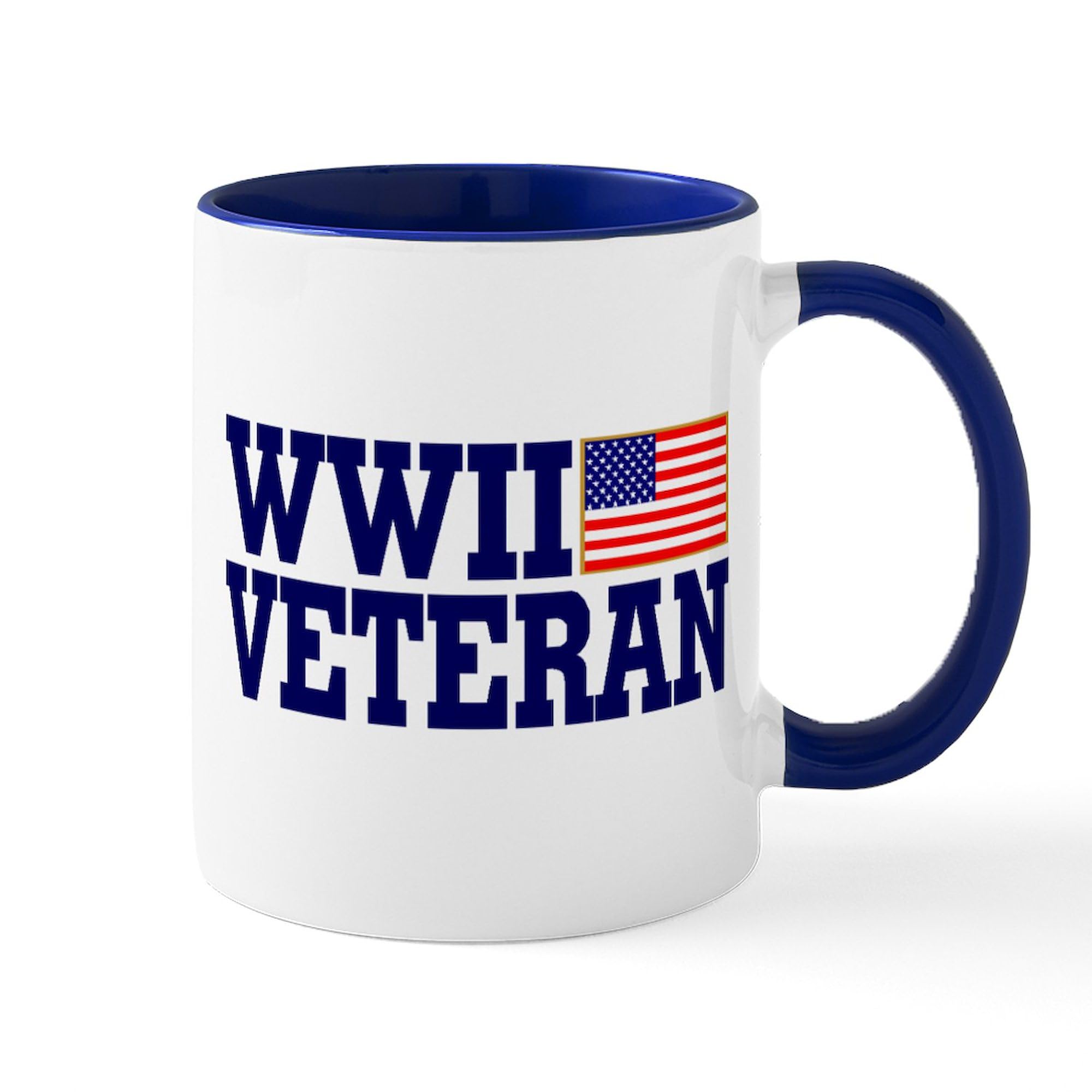 WWII Veteran Ceramic Coffee Mug - 11 oz (325 ml) | Perfect for Military Appreciation Gifts, Veterans Day, and Patriotic Home Decor