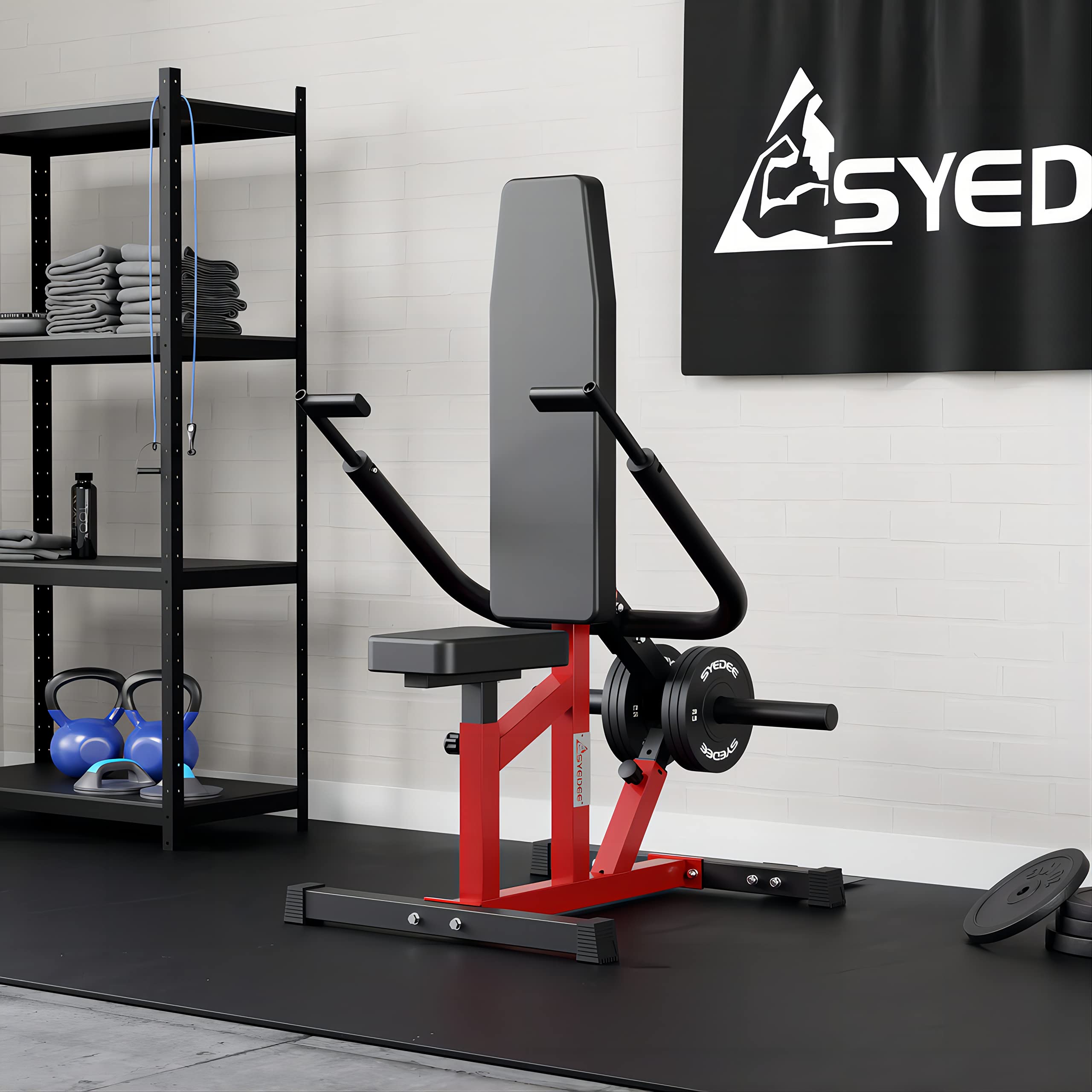 Seated Dip Machine Plate Loaded - Heavy Duty Tricep & Chest Press Gym Equipment with Cable Bar for Biceps Training (400LBS Capacity) - Perfect for Home & Commercial Gym Strength Training