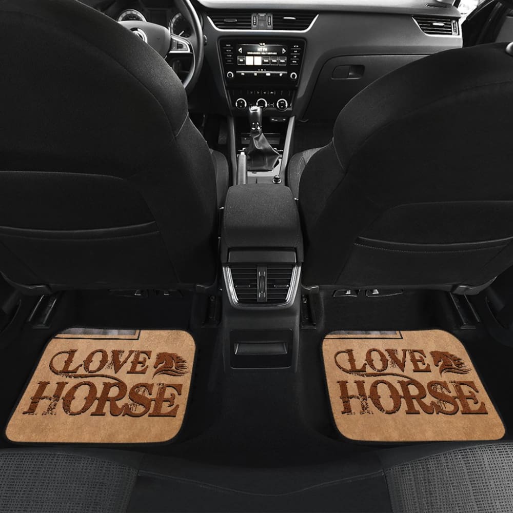 Premium Horse-Themed Car Floor Mats for SUVs & Trucks - Durable, Non-Slip, All-Weather Protection - Perfect for Equestrian Lovers & Western Style Vehicles