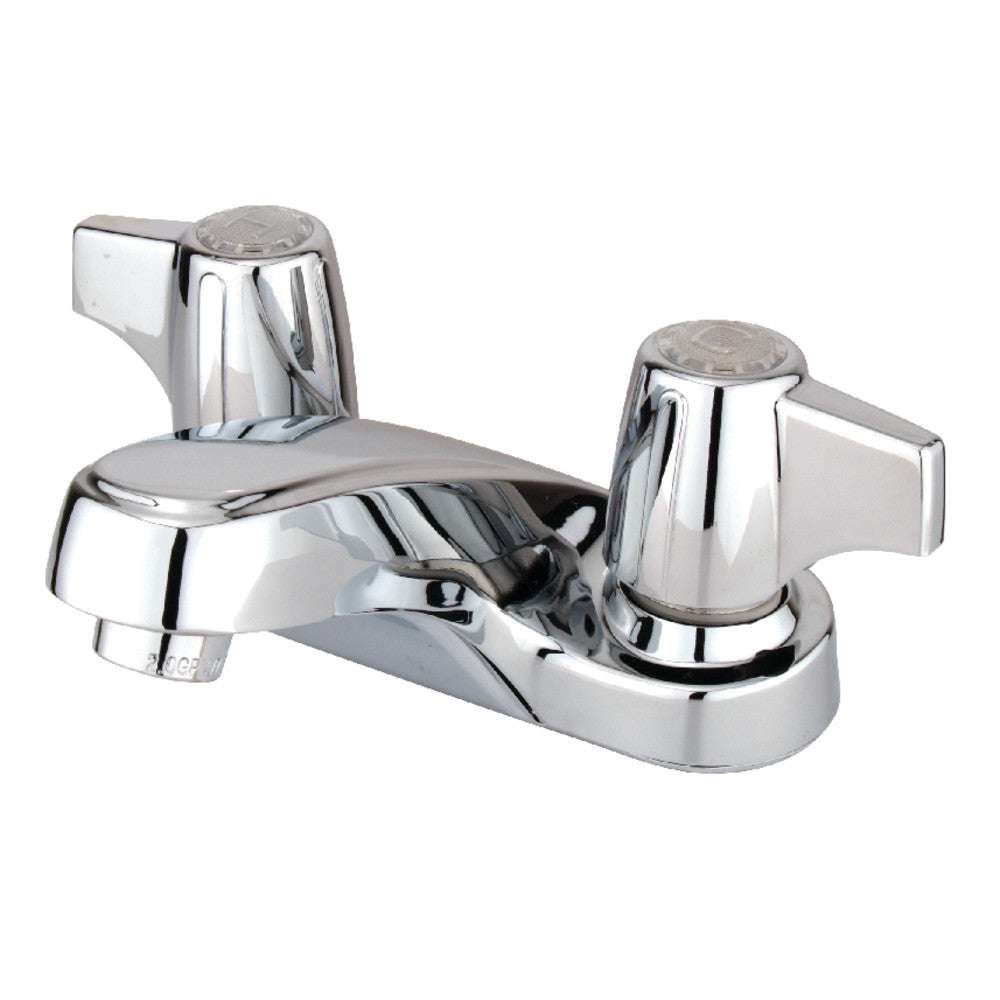 Kingston Brass KB160LP 4-Inch Centerset Bathroom Faucet - Chrome Finish, Single Handle, Low-Profile Design for Small Bathroom Sinks (Perfect for Powder Rooms, Guest Baths & Apartment Vanities)