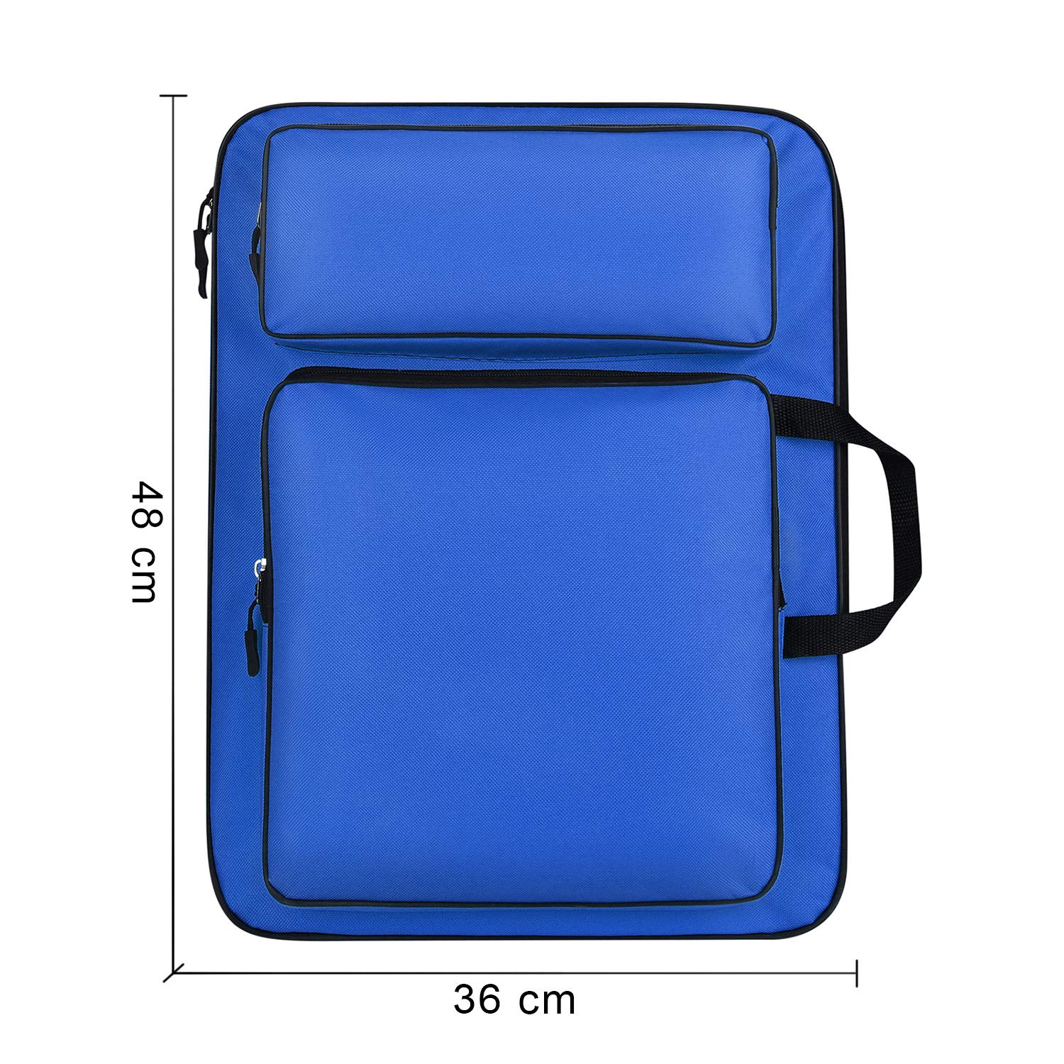 iBluelover A3 Artist Portfolio Case - Waterproof Art Tote Bag for Drawing, Painting & Sketching Supplies | Holds 8K Artworks, Canvases & Boards (18.6x13.9 Inches) | Perfect for Art Students, Professionals & Outdoor Sketching