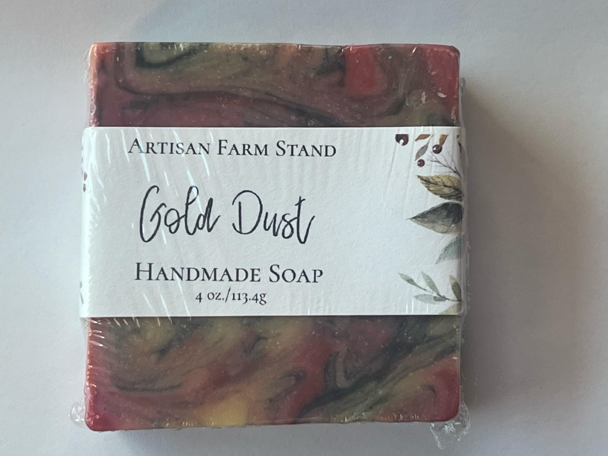 Gold Dust Bar Soap - 4 oz Natural Handmade Soap for Glowing Skin | Moisturizing & Exfoliating | Perfect for Daily Use, Gifts & Spa Days