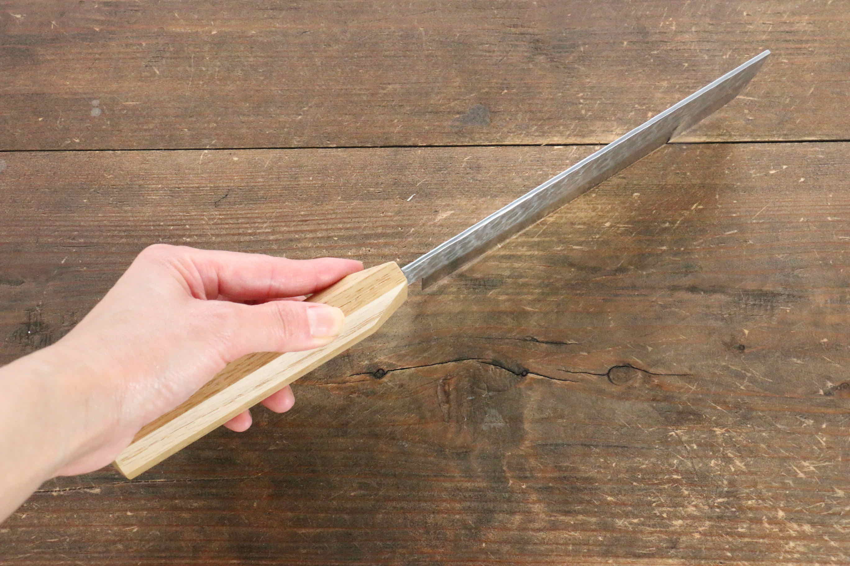Premium Jikko VG10 17-Layer Damascus Steel Usuba Knife 160mm with Oak Handle - Japanese Kitchen Knife for Professional Chefs & Sushi Masters - Perfect for Precision Slicing, Vegetable Cutting & Sushi Preparation
