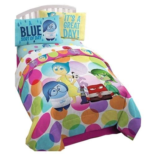 Disney Pixar Inside Out Dots Reversible Twin/Full Comforter Set - 72