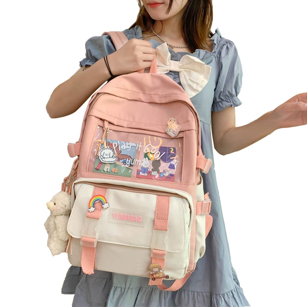 Cute Kawaii Backpacks for Teen Girls - Stylish School Book Bag with Novelty Graphic Design for Hiking, Camping & Daypacks | Perfect for School, Travel & Outdoor Adventures