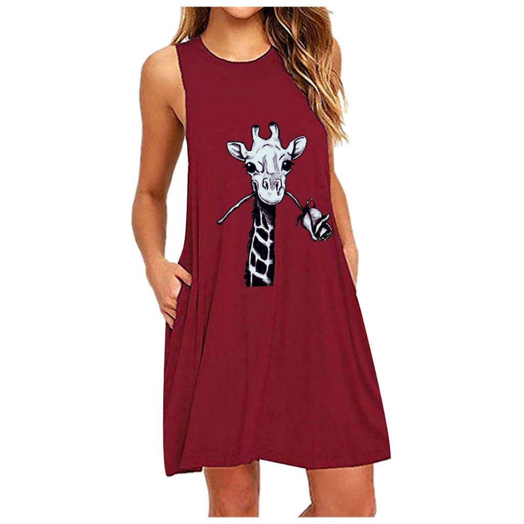 Women's Long Sleeve Swing Dress with Pocket - Floral Print O-Neck Casual Nightgown for Lounge, Sleepwear & Everyday Wear