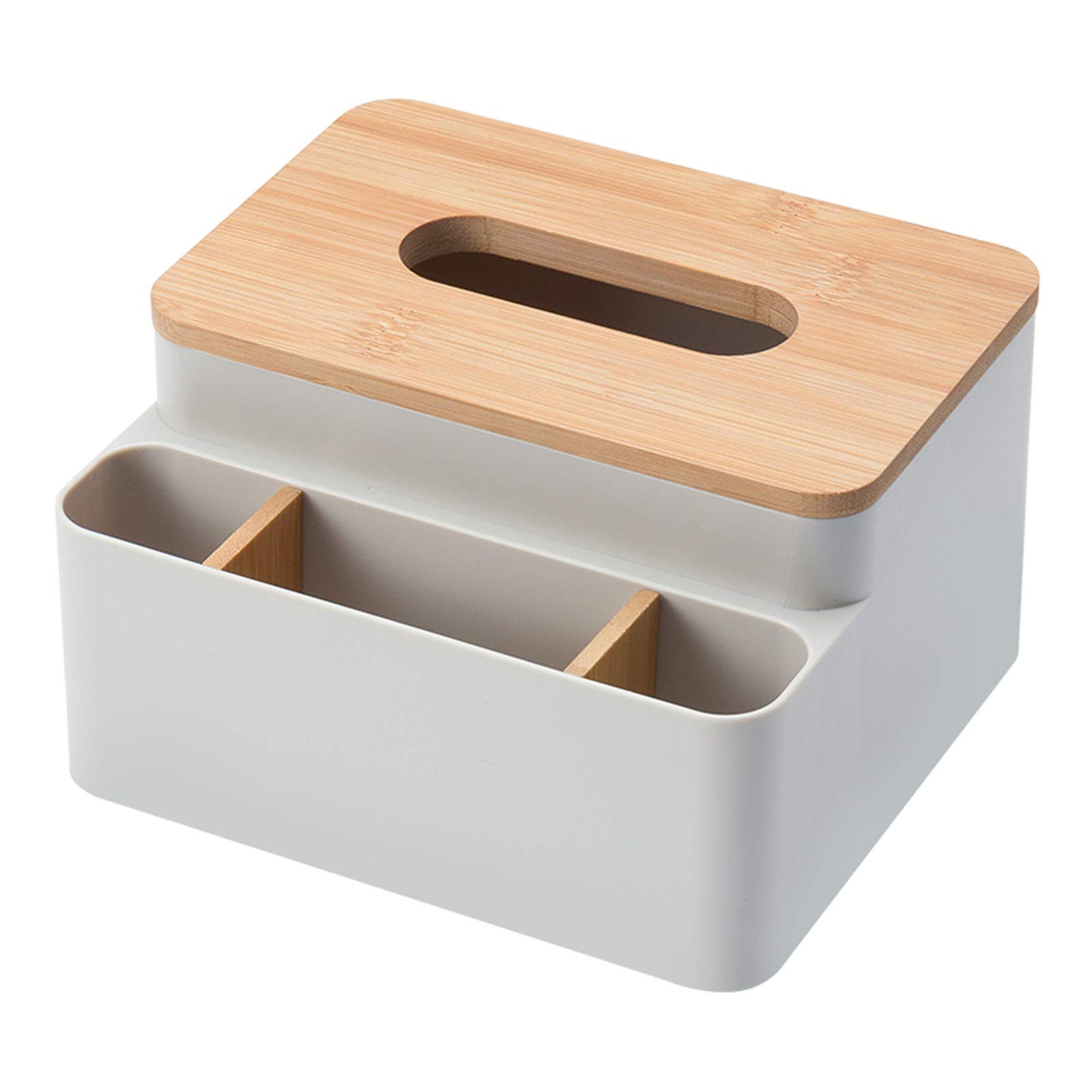 Luckxuan Multifunctional Desktop Tissue Box Holder with Storage - Organizer for Office & Living Room - Facial Tissue Dispenser (Color: B) - Perfect for Home, Office, and Gift Giving