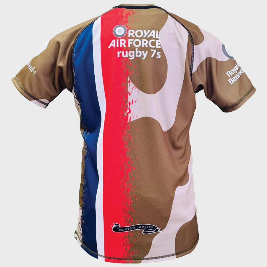 Canterbury RAF Camo 7s Replica Rugby Shirt - Authentic Rugby Jersey for Fans & Players - Perfect for Matches, Training & Casual Wear
