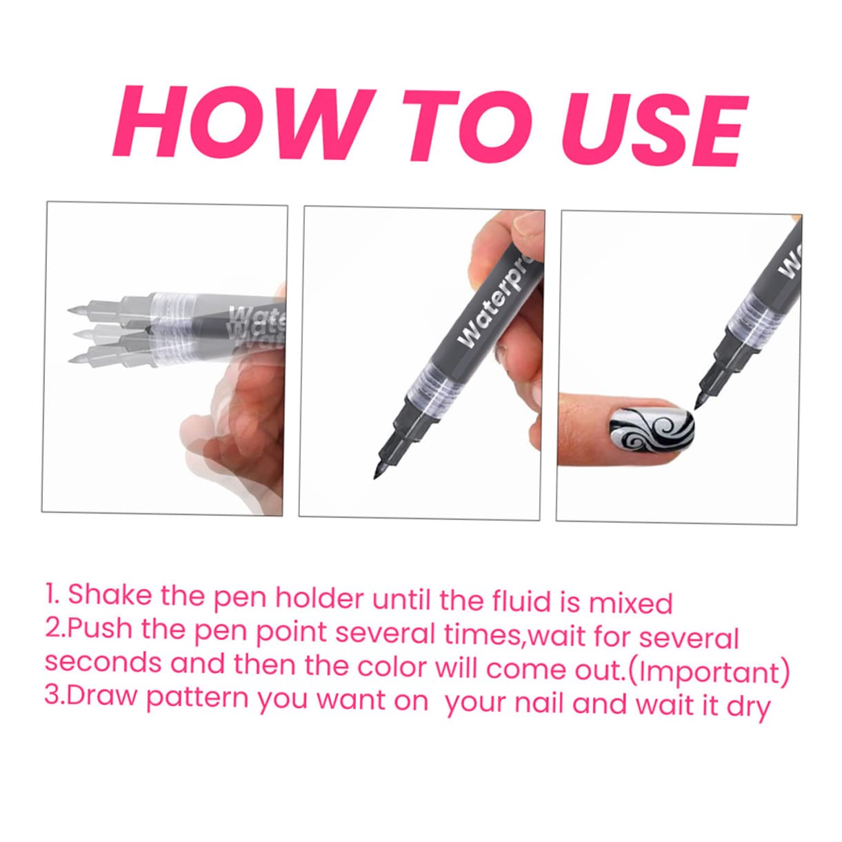 FOMIYES 8Pcs Professional Nail Art Pen Set - Dotting, Lining & Painting Tools for DIY Nail Designs | Perfect for Home Manicure, Salon Use & Nail Art Beginners