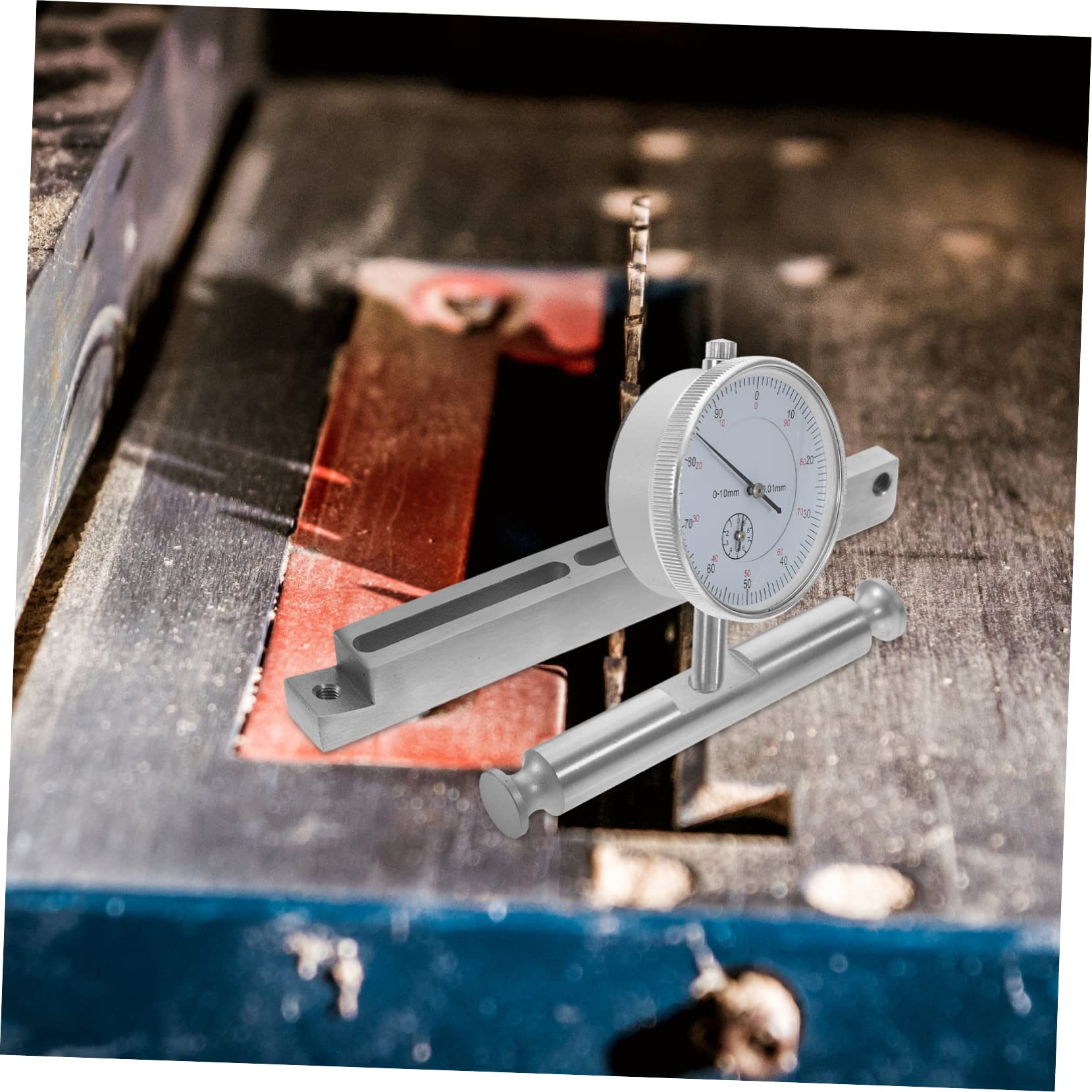 Precision Saw Gauge Table Saw Alignment Tool with Dial Indicator - Stainless Steel Fence System for Accurate Table Saw Miter Gauge & Sled Alignment | Perfect for Woodworking, Cabinet Making, and DIY Projects