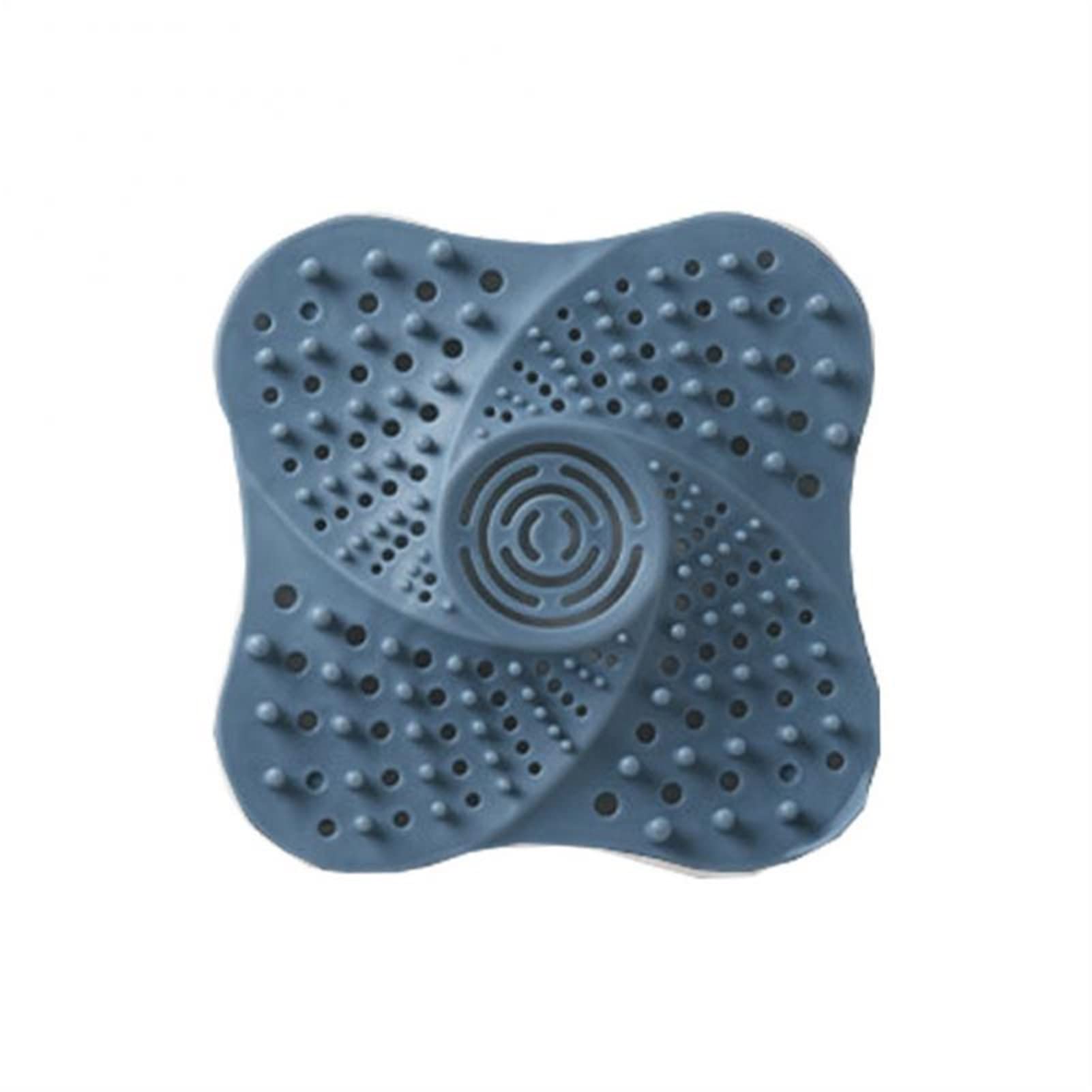 DIGUCFH Shower Floor Drain Cover - Sink Strainer Filter with Anti-Blocking Hair Catcher - Bathroom & Kitchen Accessories (Blue) - Perfect for Showers, Sinks & Bathtubs to Prevent Clogged Drains