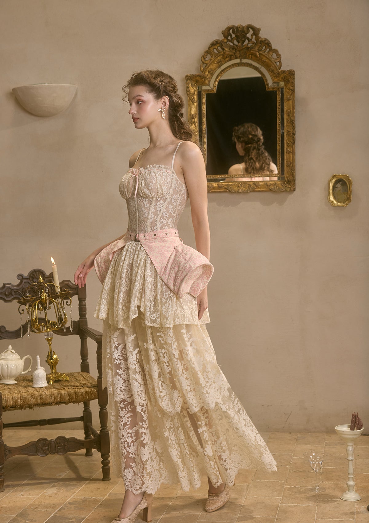 Waltz In The Moonlight Skirt - Elegant Flowy Women's Skirt for Date Night & Special Occasions
