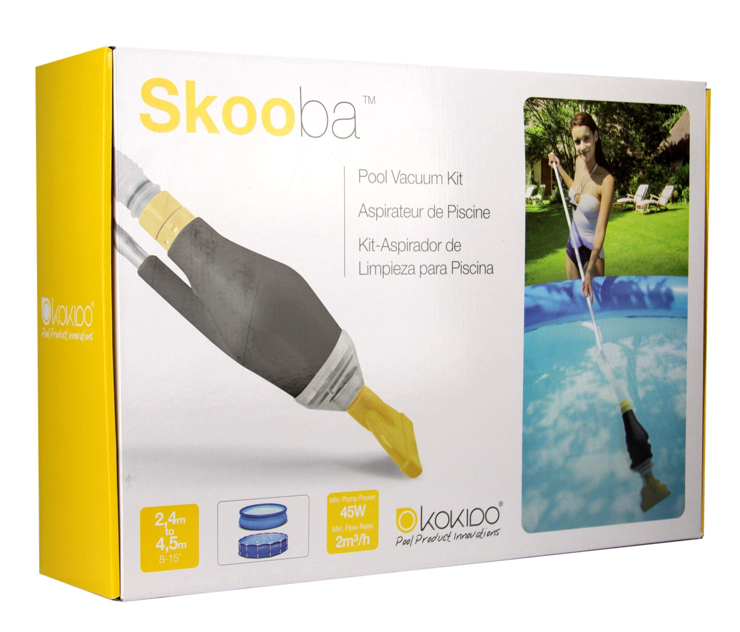 Kokido NA4220 Skooba Automatic Above Ground Pool Vacuum Cleaner - Efficient Pool Cleaning for Inground & Above Ground Pools - Perfect for Backyard, Residential & Vacation Home Maintenance
