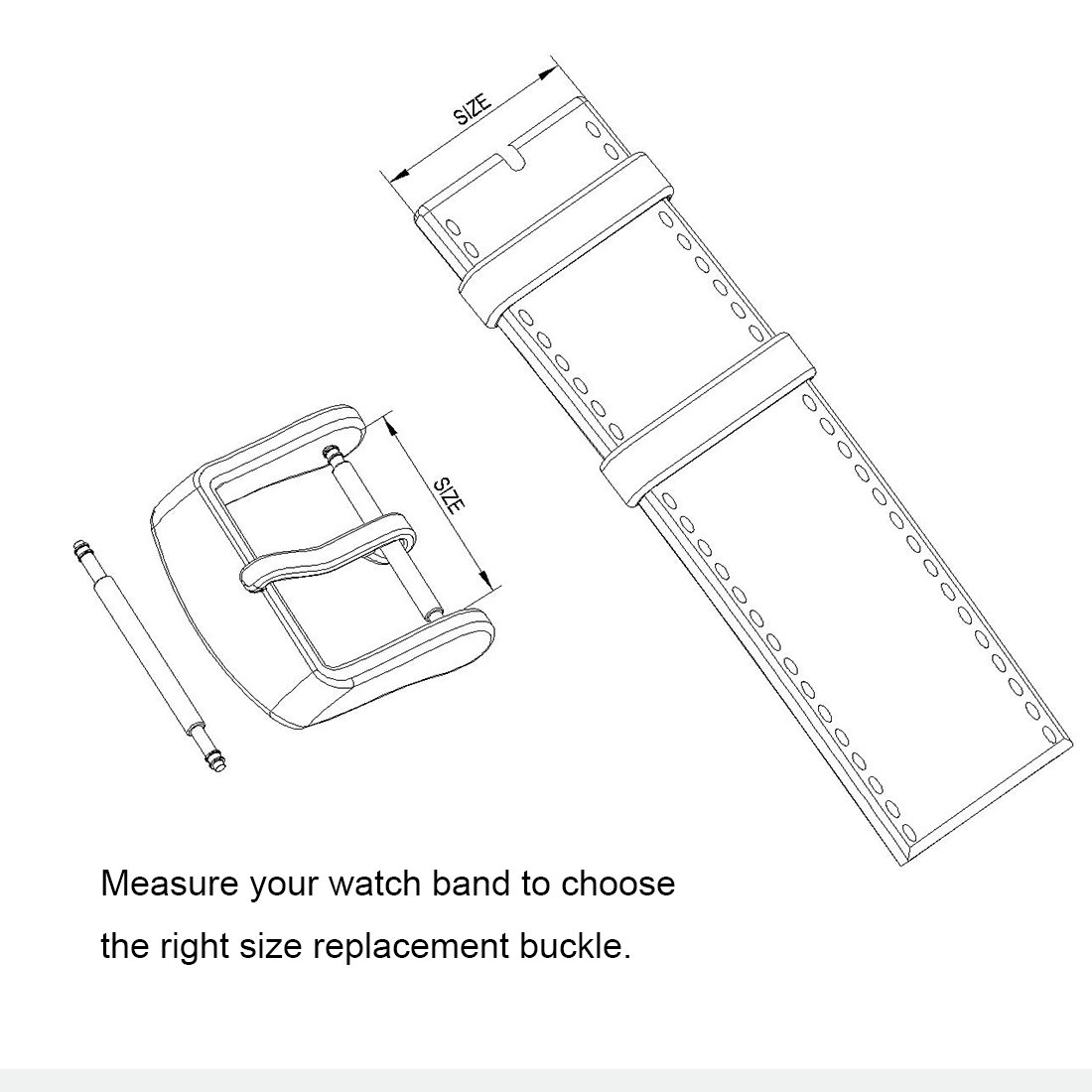 Wellfit 2 Pack Replacement Watch Straps with Buckle - Stainless Steel Watch Band Clasp - Multiple Colors & Sizes - Vacuum PVD Finish - Perfect for Apple Watch, Samsung Galaxy Watch & Fitness Trackers