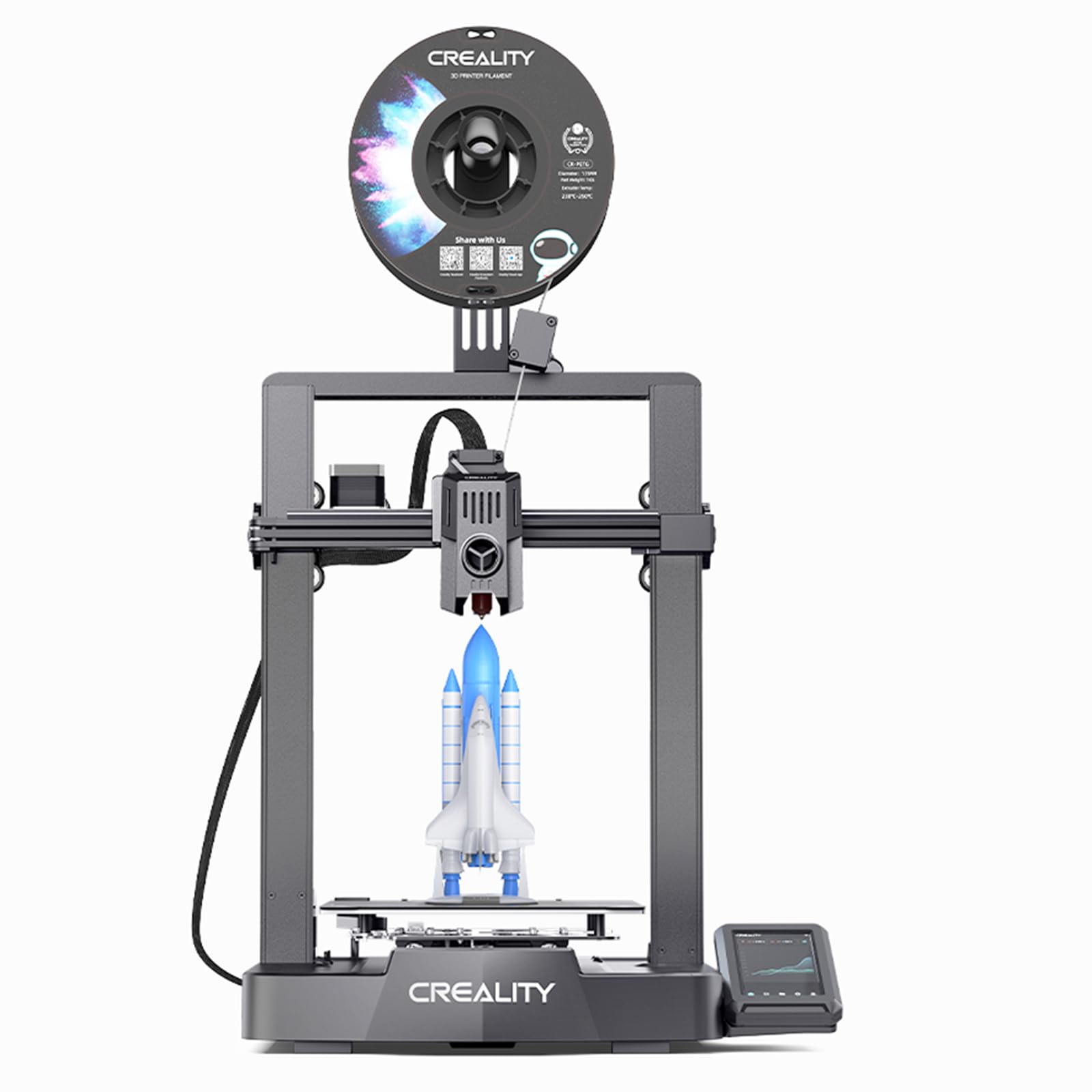 Official Creality Ender 3 V3 KE 3D Printer - 500mm/s High Speed, Smart OS, X-axis Linear Rail | Fast & Precise 3D Printing for Home, Office & Hobby Projects | DIY, Prototyping & Creative Designs