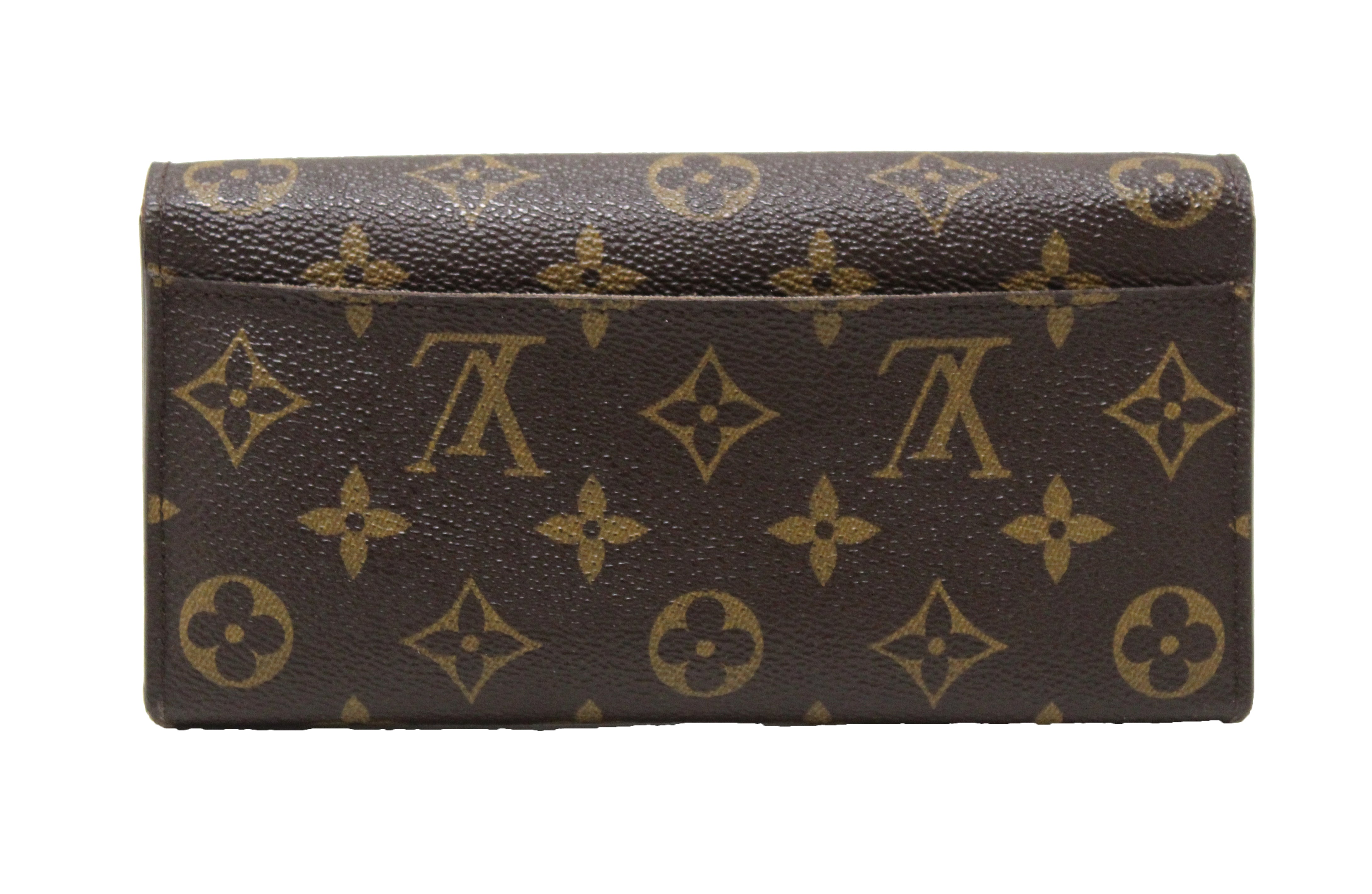 Authentic Louis Vuitton Monogram Canvas Sarah Long Wallet for Women - Luxury Designer Bifold Wallet with Multiple Card Slots & Zippered Coin Pocket - Perfect for Everyday Use, Travel & Gift Giving