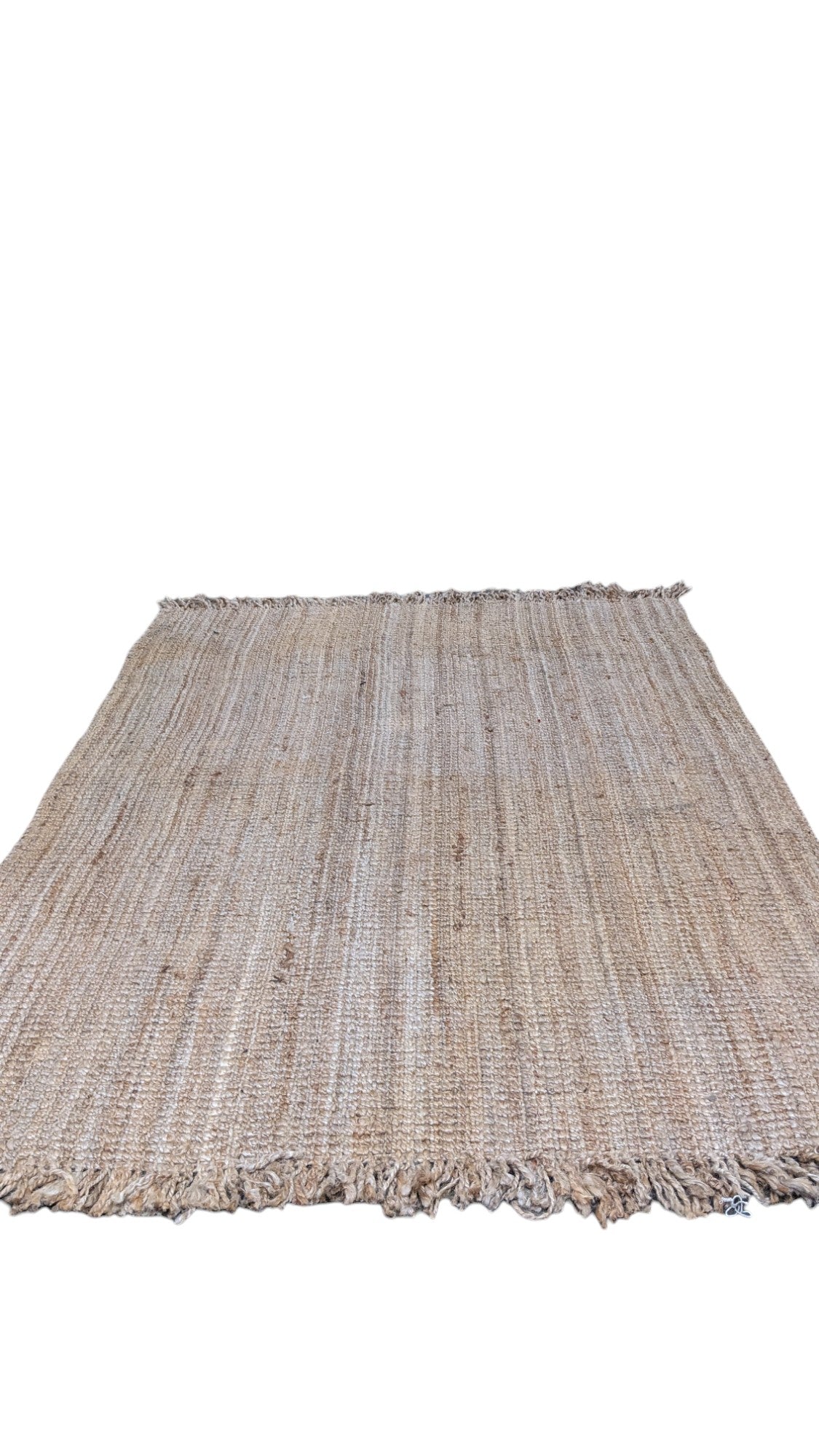 Eco-Friendly Natural Jute Rug 7.4x5.3ft - Handwoven Organic Jute Area Rug for Living Room, Bedroom & Boho Home Decor