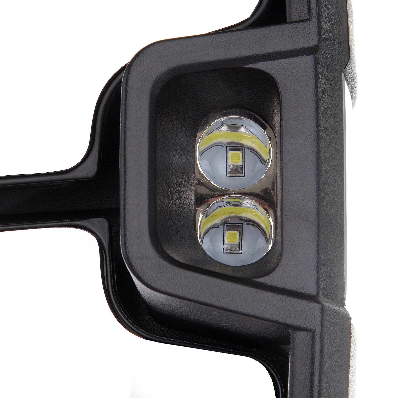 Aintier Towing Mirrors Fit for 2001-2002 GMC 1500 HD/2500 HD/3500 - Power Adjustable Heated LED Turn Signal Mirrors with Chrome Housing | Perfect for Heavy-Duty Towing, Night Driving & Winter Conditions