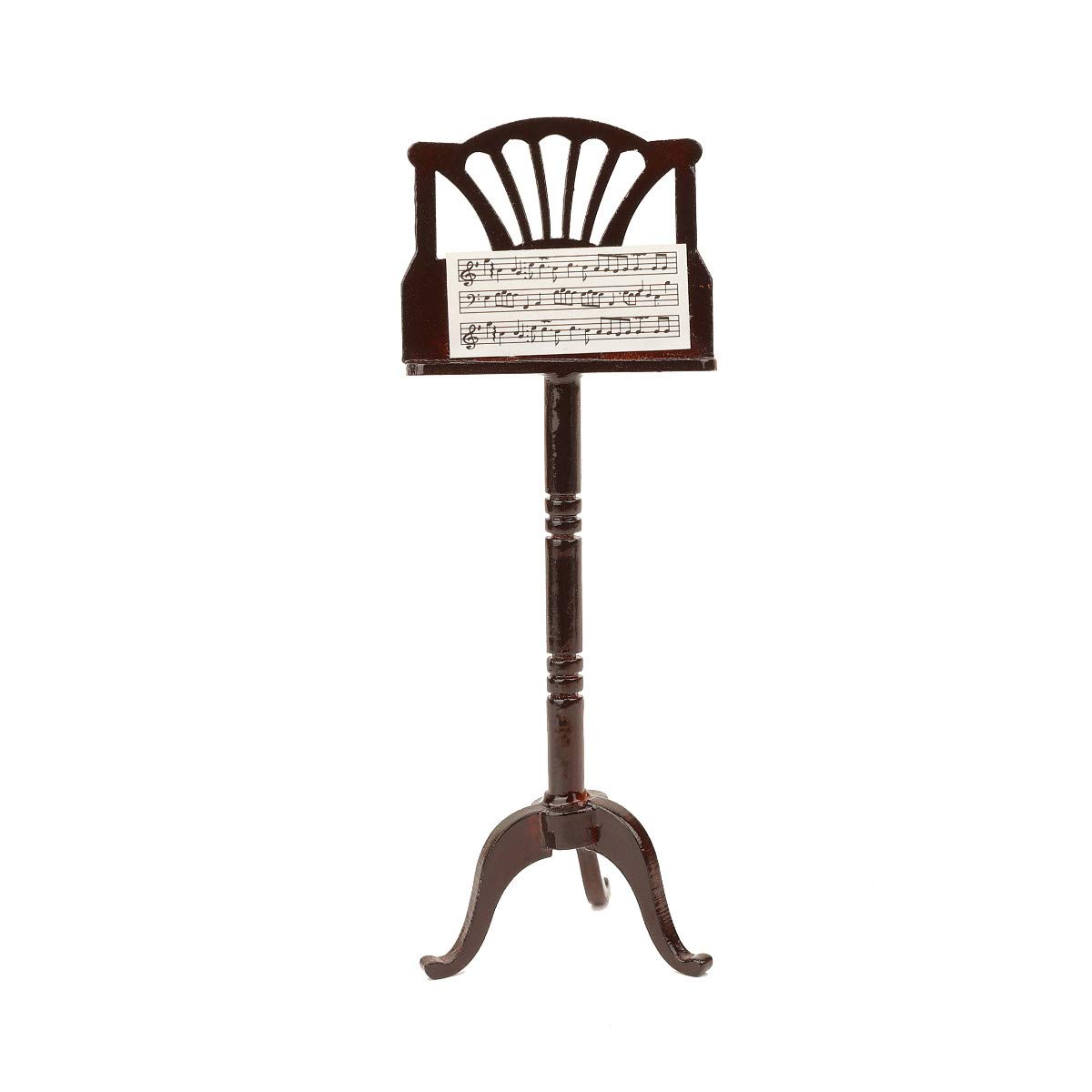 Miniature Music Stand with Case - Collectible Mini Musical Instrument Replica, Dollhouse Accessories & Home Decor - Perfect for Miniature Displays, Model Scenes & Music Lover Gifts