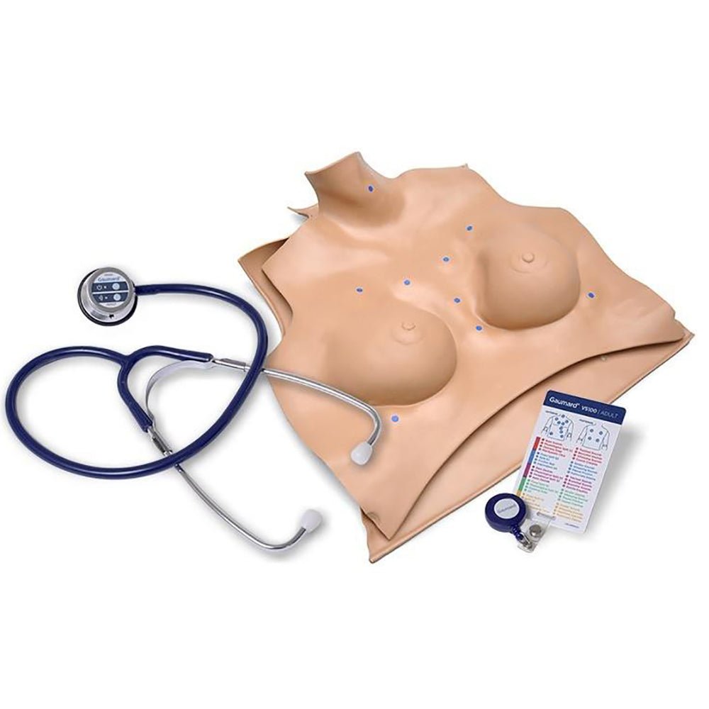Upgraded Heart and Lung Sounds Auscultation Kit for Medical Training Manikins - Perfect for Nursing Students & Healthcare Professionals Practice