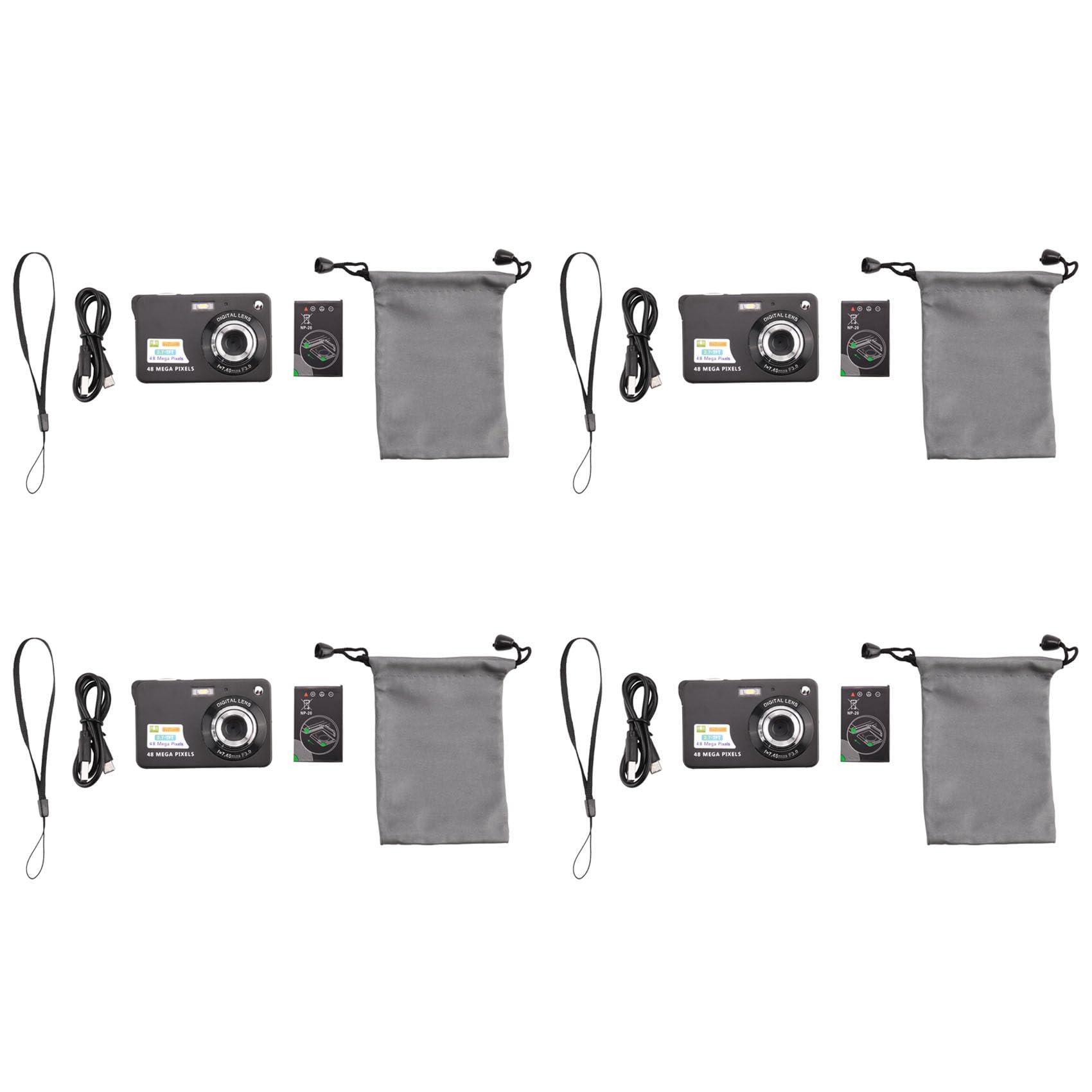 Abledance 4X Digital Camera with HD Display & Anti-Shake - 2.7 Inch Mini Camcorder for Vlogging, Travel, and Home Videos | Portable Video Camera for Kids, Beginners, and Content Creators