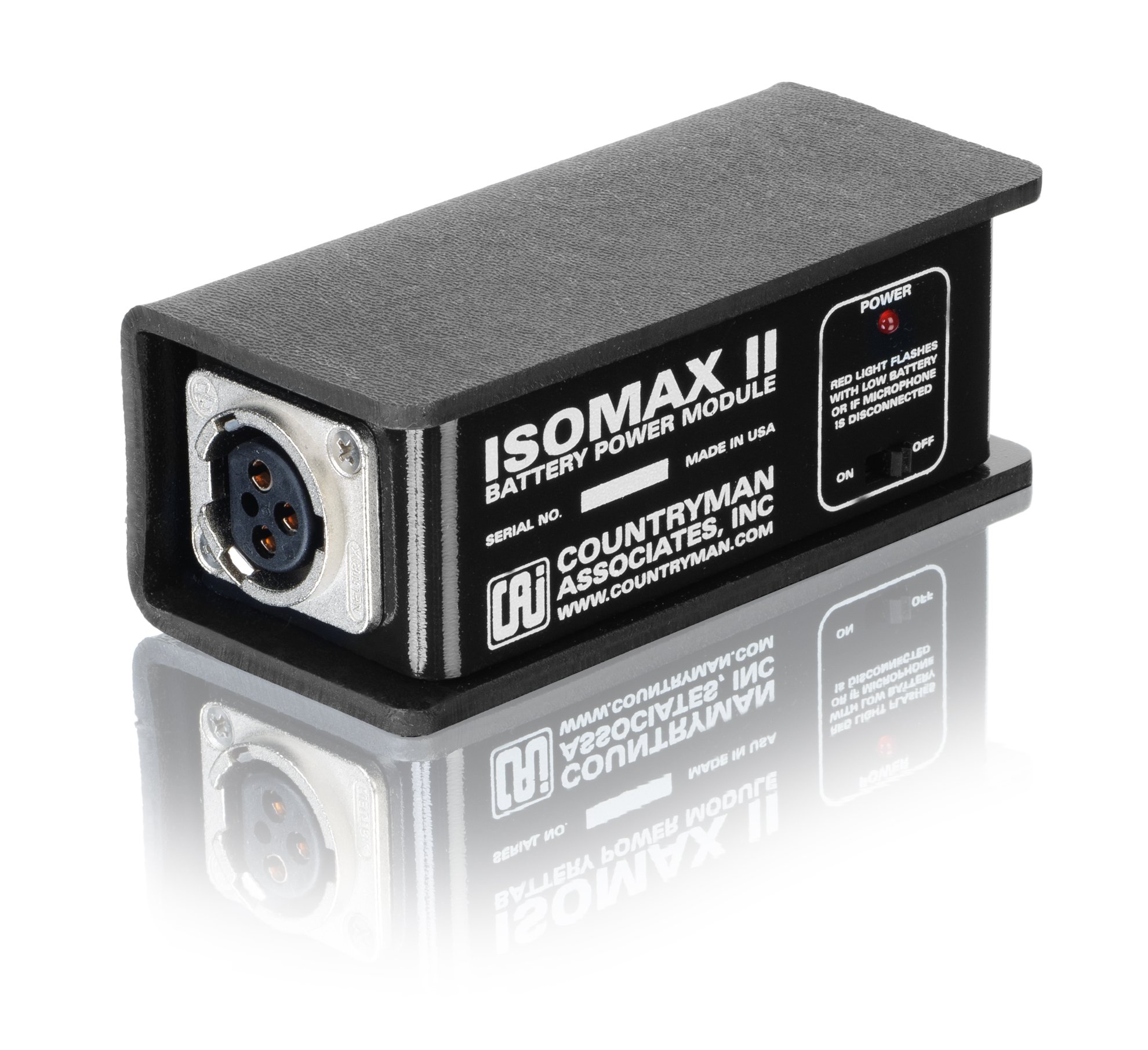 Countryman AXBPM 18V Rechargeable Battery Pack - Portable Power Module for Professional Audio Equipment (Black) | Perfect for Wireless Microphones, Camera Rigs & Field Recording Gear