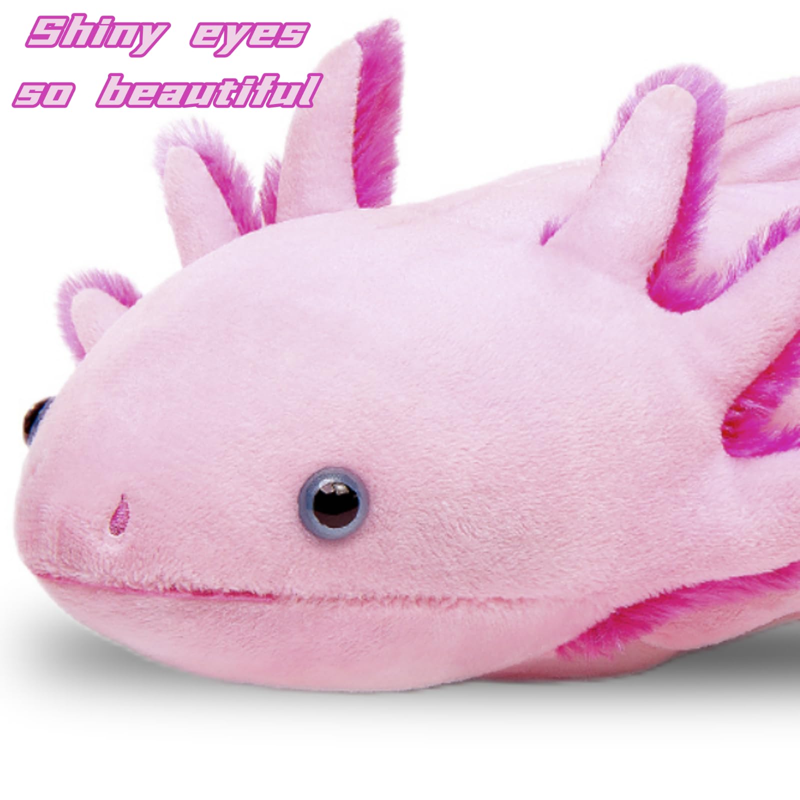 FRANKIEZHOU Realistic Axolotl Stuffed Animal - 19