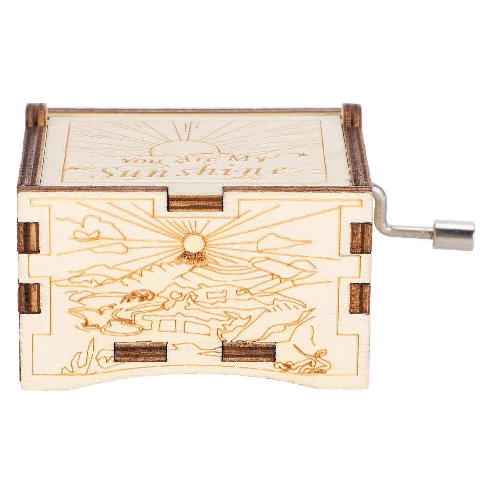 Vintage Wooden Music Box Gift for Kids - Birthday & Christmas Present