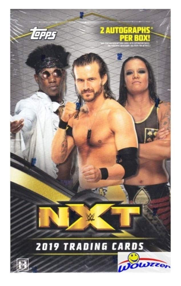 2019 Topps WWE NXT Wrestling Hobby Box - Factory Sealed with 2 Autographs & 168 Trading Cards | Collect Autos & Relics of Top WWE NXT Superstars | Perfect for Collectors, Fans & Card Investors | Great Gift for Wrestling Enthusiasts