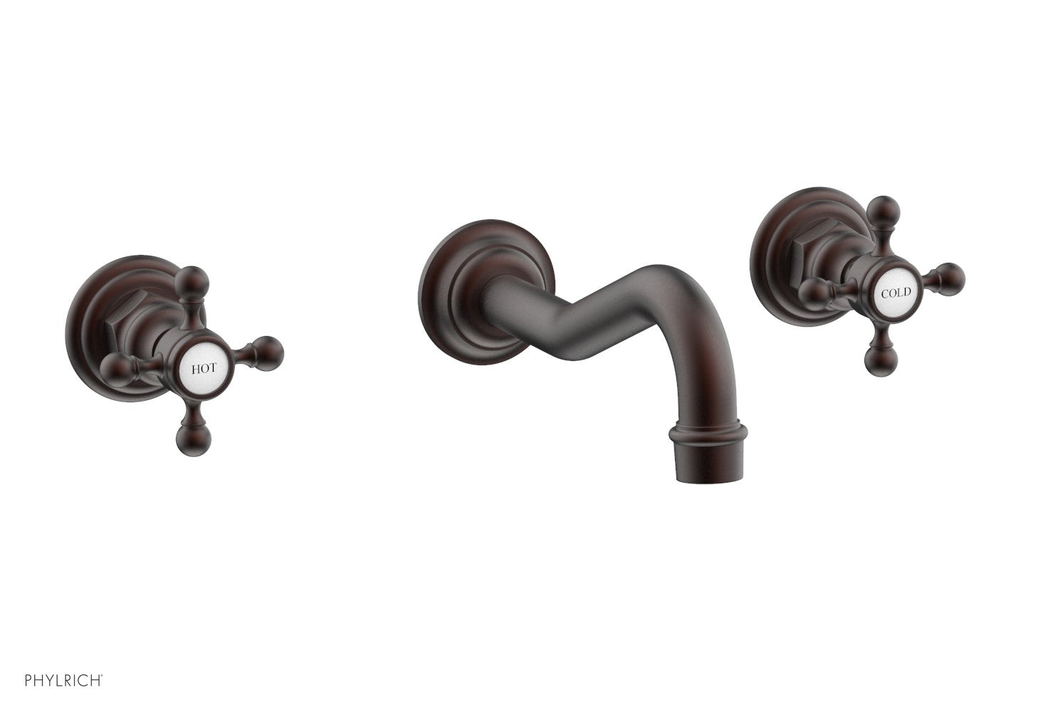 HENRI Wall Mount Tub Faucet Set with Cross Handle - Model 161 56 - Perfect for Bathroom Renovation and Modern Home Decor