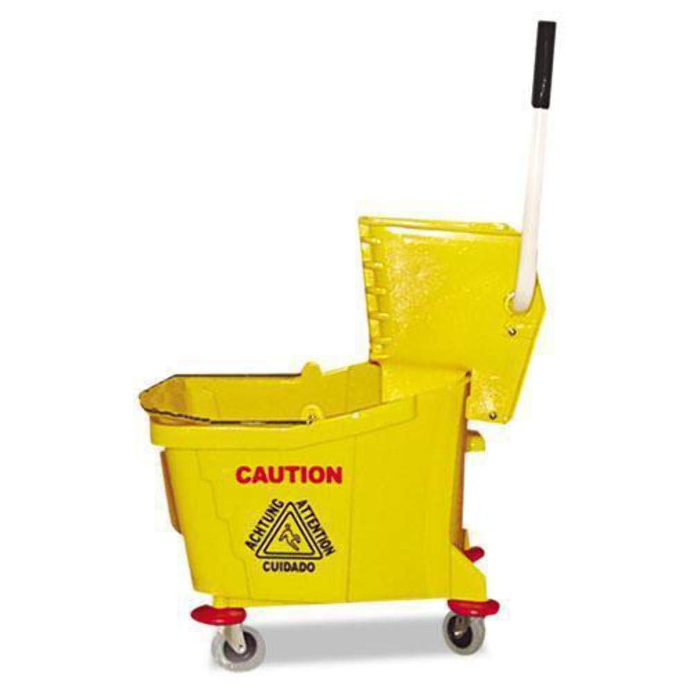 Magnolia Brush 6035-3 35-Quart Plastic Mop Bucket with Wringer - Heavy Duty Cleaning Bucket for Floors, Garages & Commercial Use - Ideal for Home, Office & Janitorial Services