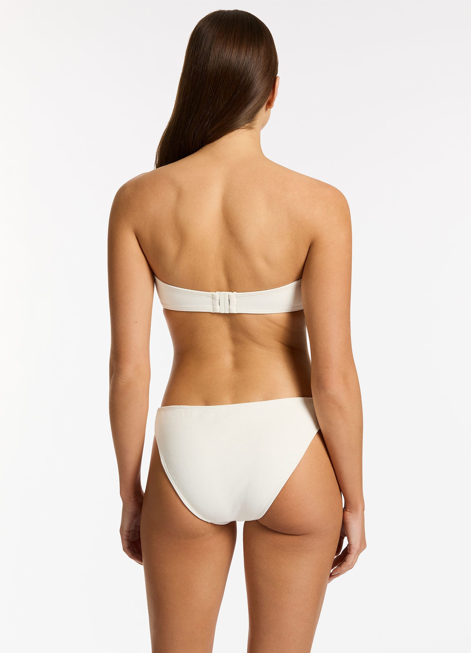 Isla Rib U Trim Bandeau Bikini Top - Cream | Sexy Swimwear for Women | Perfect for Beach, Pool & Summer Vacations