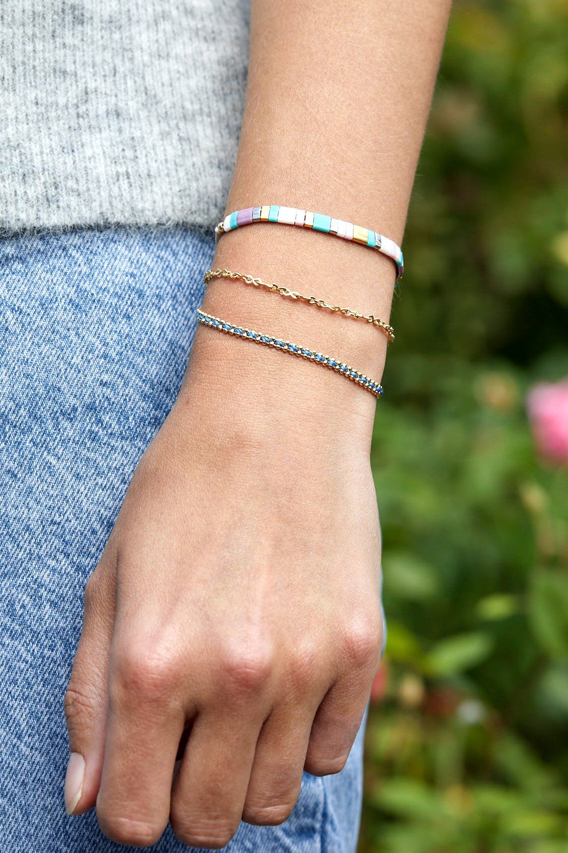 Elegant Woven Chain Bracelet Set for Women - Trendy Boho Jewelry Gift for Everyday Wear & Special Occasions