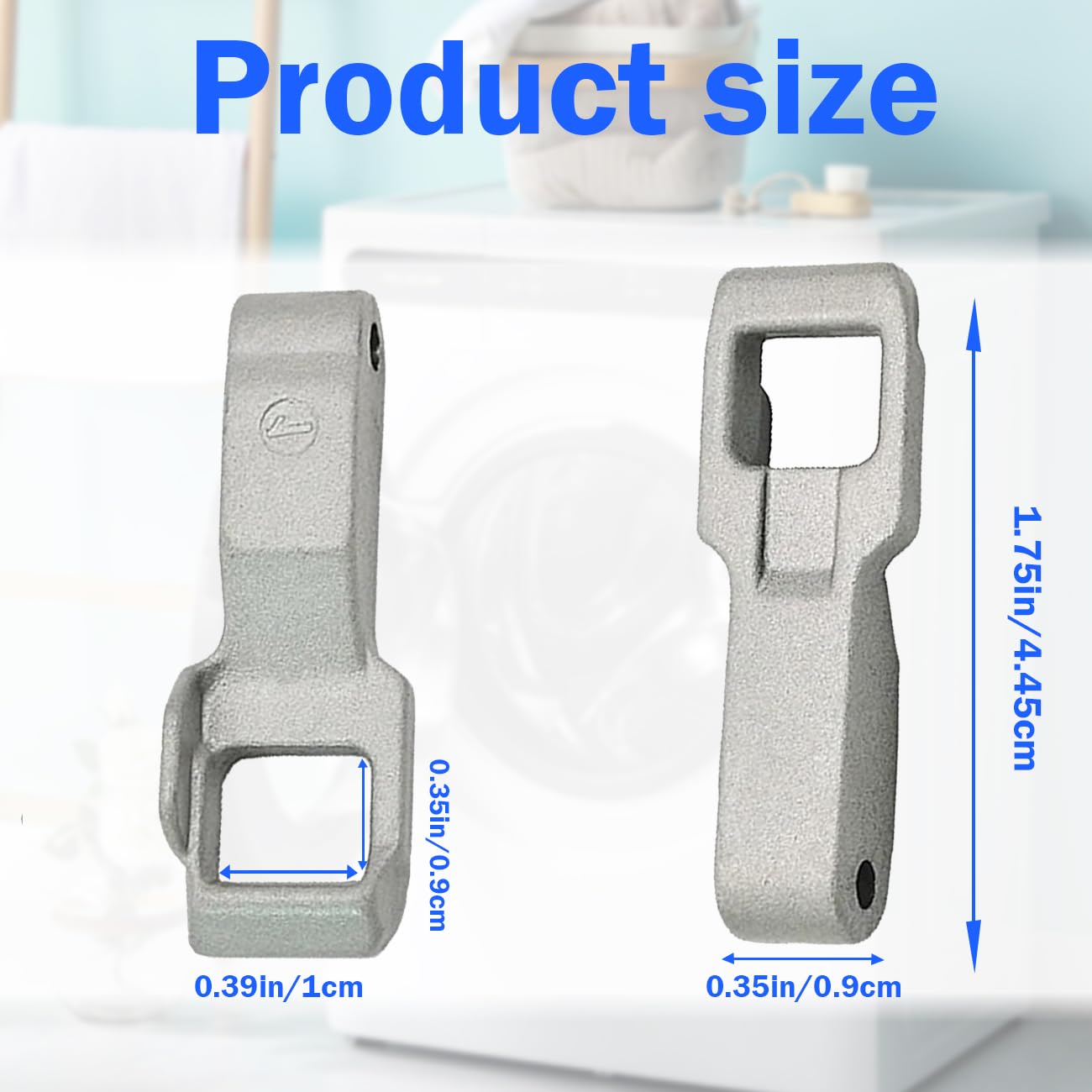 LG MFG63099101 Washing Machine Washer Door Lock Strike Replacement - Compatible with LG & Kenmore Washers (Silver) - Fixes Door Latch Issues for Secure Laundry Room Use