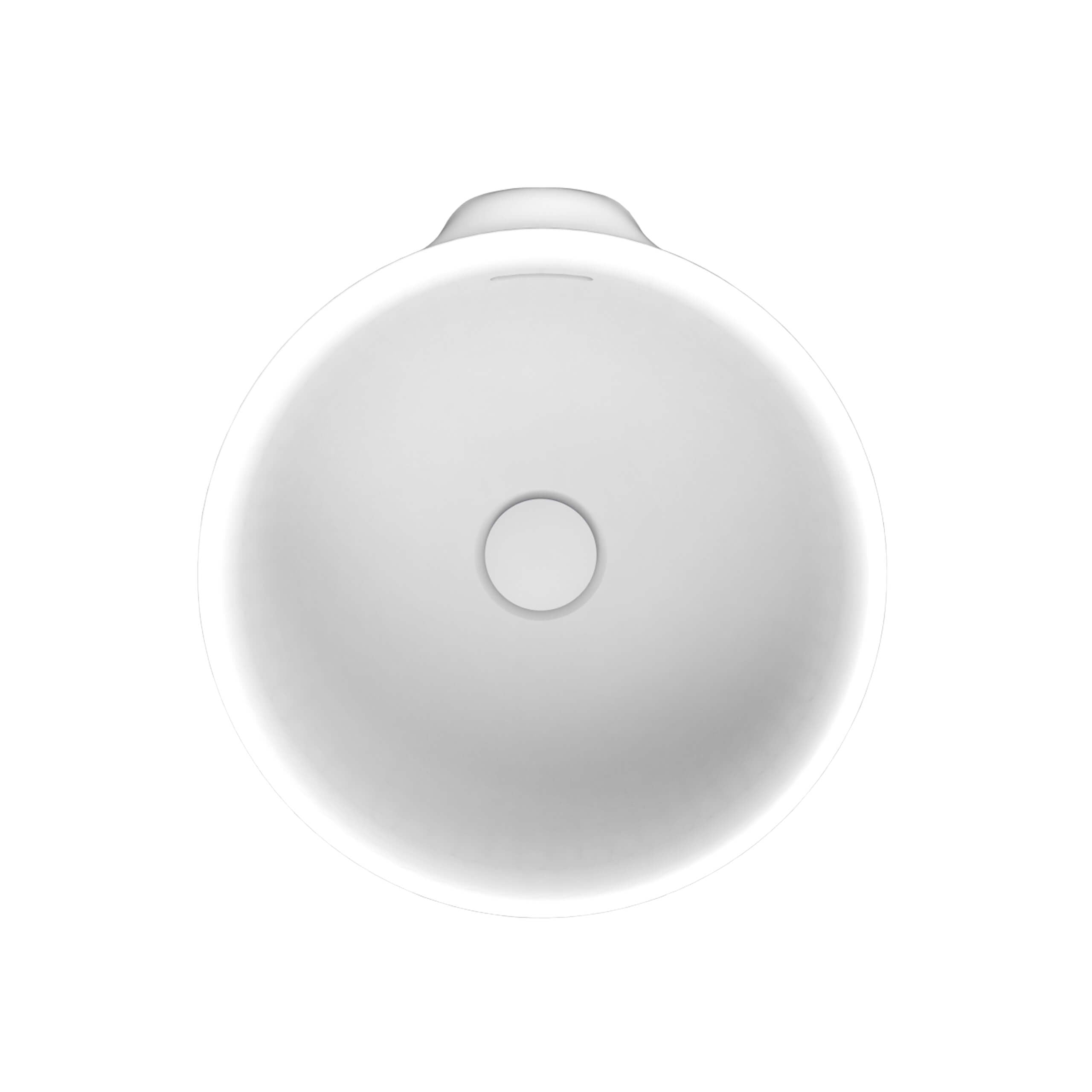 ADP Luka Semi Inset Bathroom Sink - Glossy White Porcelain Ceramic Basin for Modern Vanity | Perfect for Home Renovation & Bathroom Remodeling
