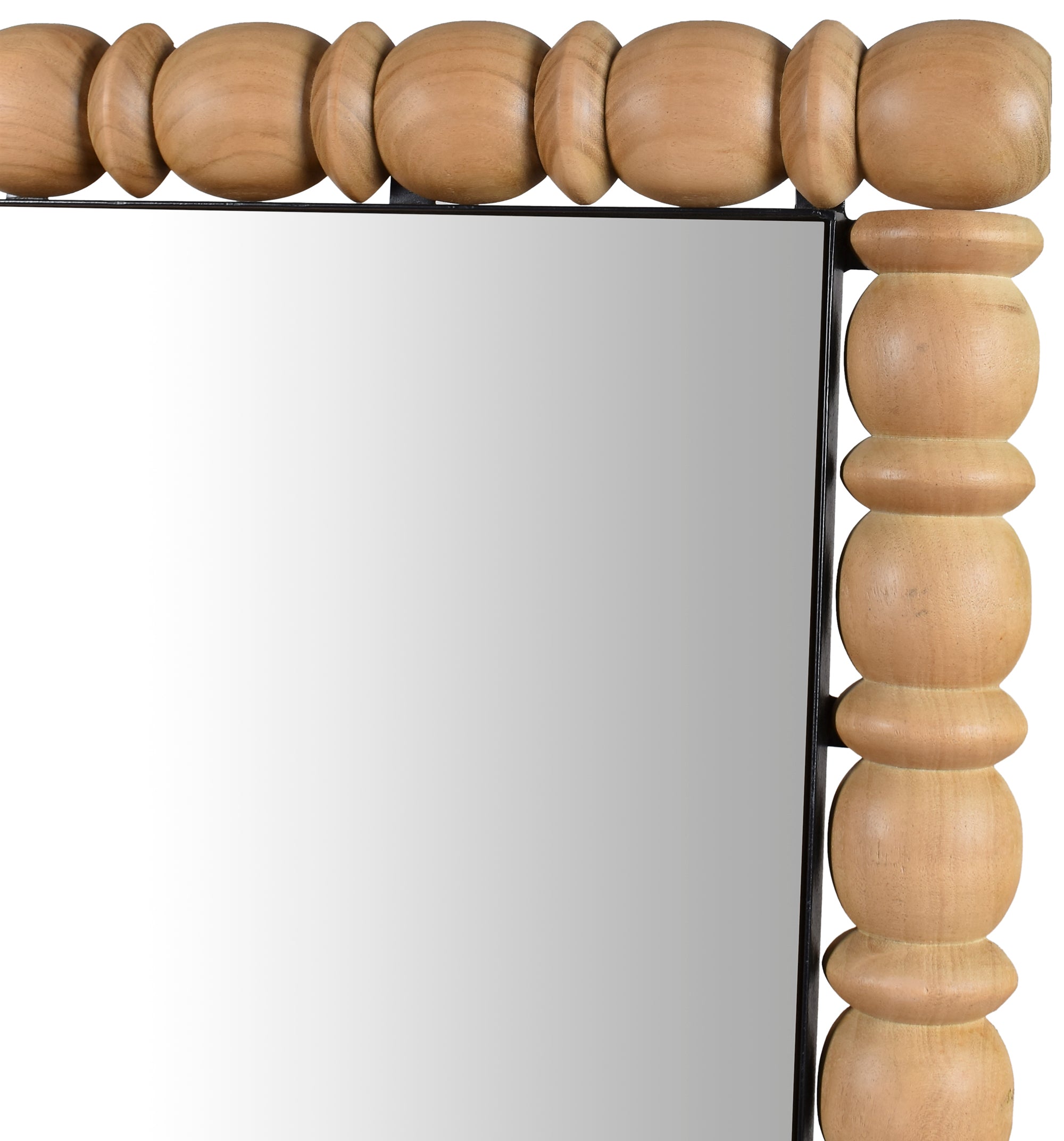 Aubrey Bleached Natural Oak Mirror - Full Length Wall Mirror for Bedroom, Living Room & Entryway - Rustic Farmhouse Decor for Home & Office