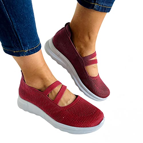 Xudanell Women's Platform Sneakers - Breathable Mesh Walking & Running Shoes for Women - Lightweight Workout & Gym Shoes - Perfect for Jogging, Exercise & Casual Wear