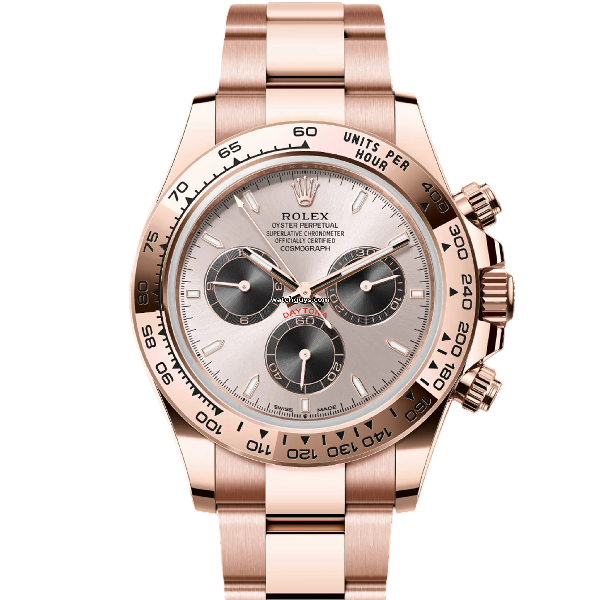 Rolex Daytona 126505 18K Rose Gold Watch with Sundust Dial - Luxury Men's Chronograph for Business, Gifting & Special Occasions
