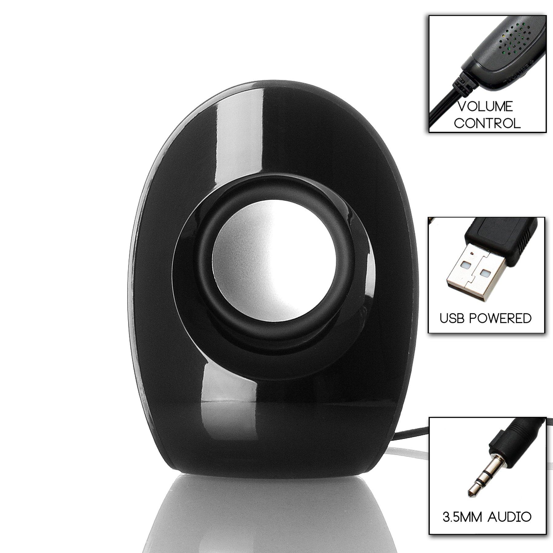 Frisby FS-610 USB Powered Computer Speakers for PC Laptop Desktop - High Quality Multimedia Sound for Gaming, Movies & Music