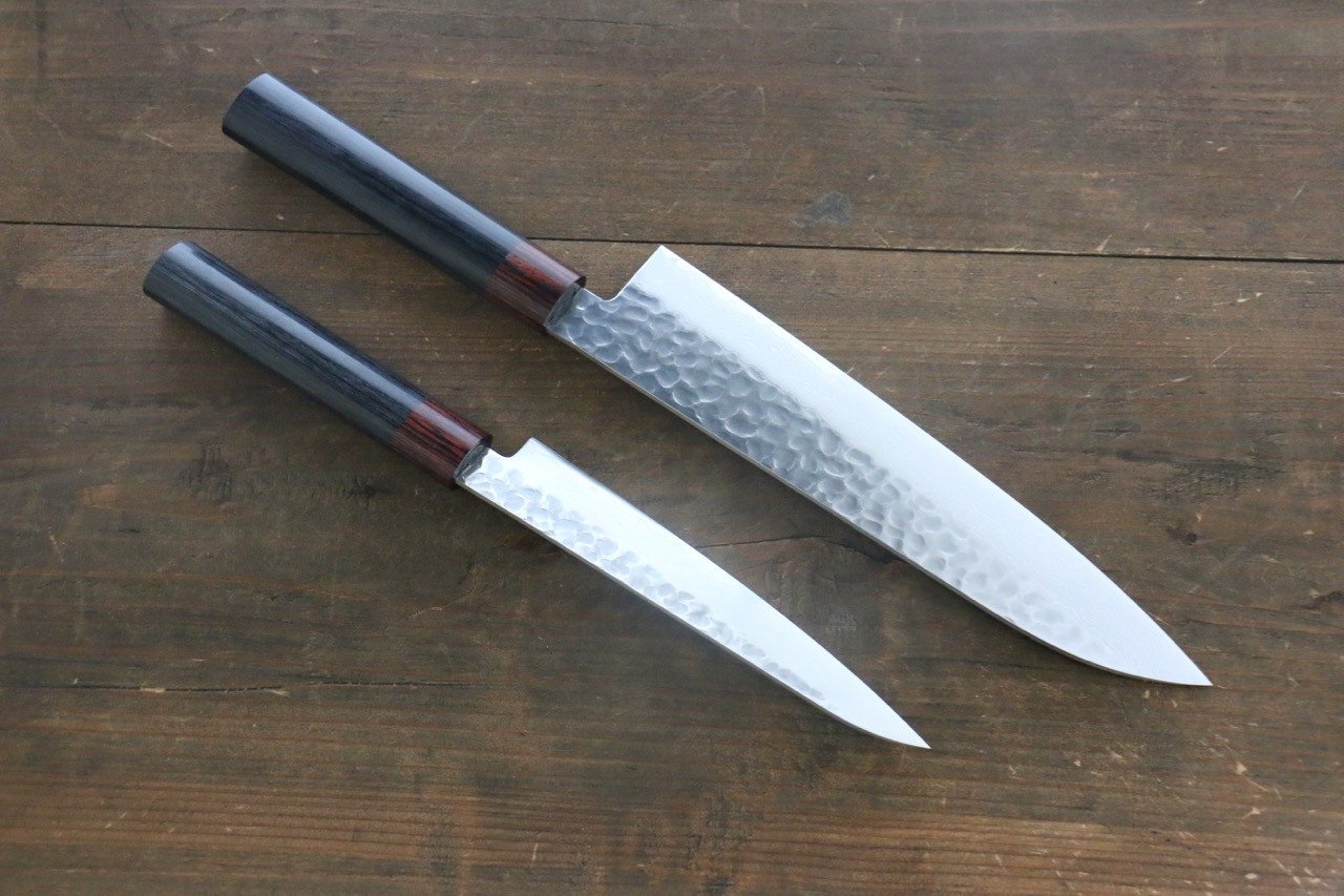 Premium Iseya VG10 33-Layer Damascus Japanese Knife Set - 150mm Petty & 210mm Gyuto - High-Performance Kitchen Knives for Chefs & Home Cooking - Perfect for Slicing, Dicing & Precision Cutting