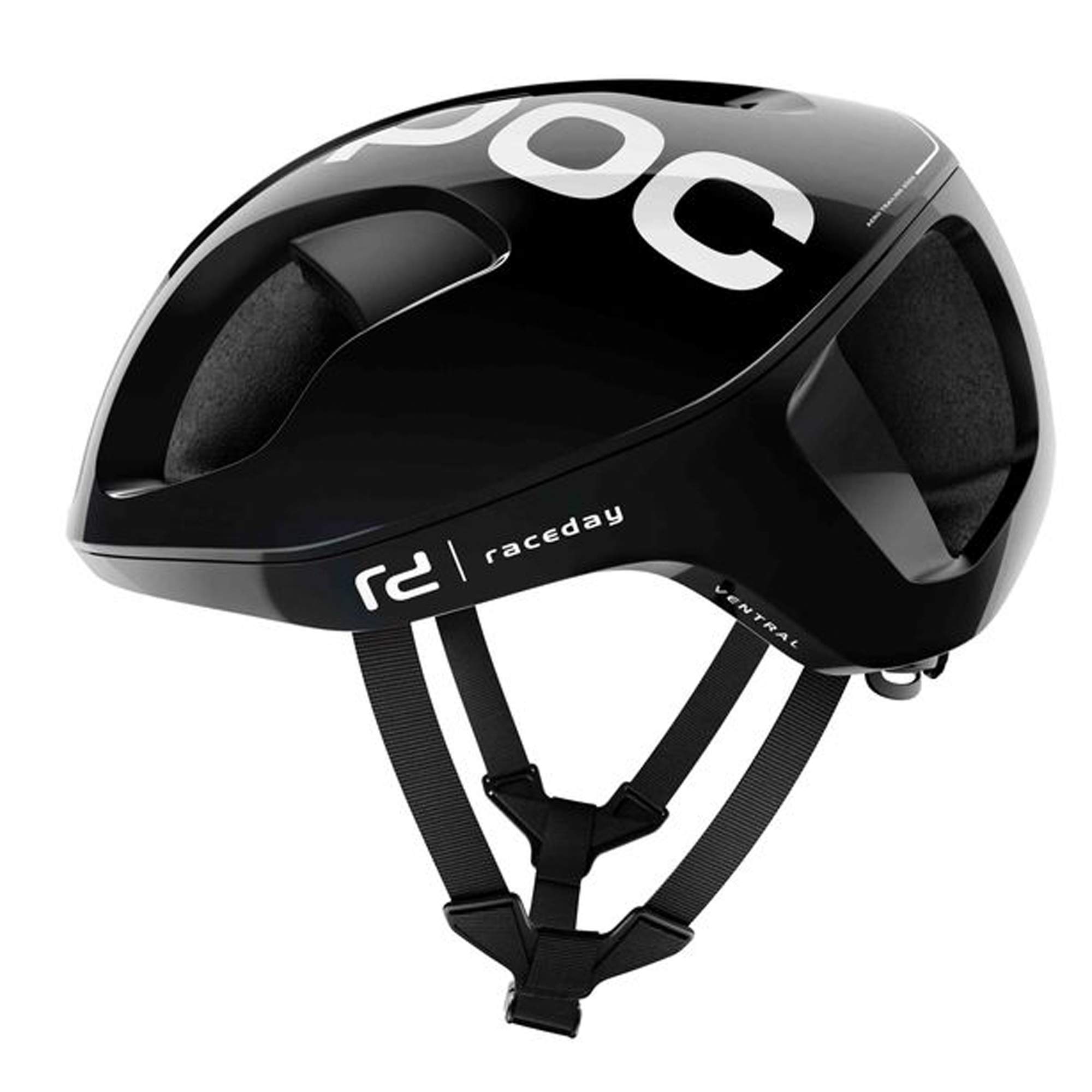 POC Ventral SPIN CPSC Certified Bike Helmet - Uranium Black, Small Size for Racing & Cycling | Lightweight, Aerodynamic Design for Road & Mountain Biking