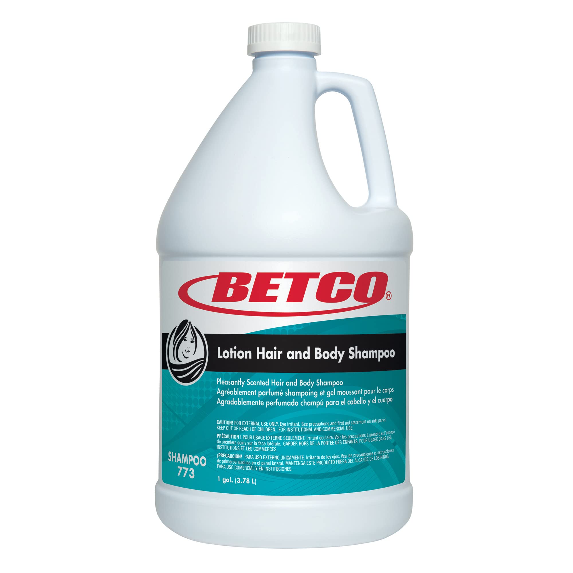 Betco Winning Hands Hair & Body Shampoo - 1 Gallon (Pack of 4) | Gentle Cleanser for Salon, Spa & Home Use | Ideal for Professionals & Families