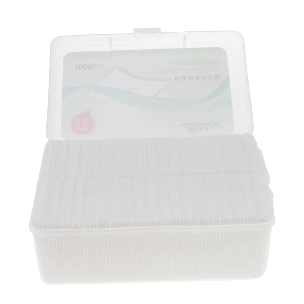 1000 Soft Makeup Remover Cotton Pads - Gentle Cosmetic Puffs for Face Cleansing & Nail Care | Perfect for Daily Skincare, Makeup Removal & Manicures