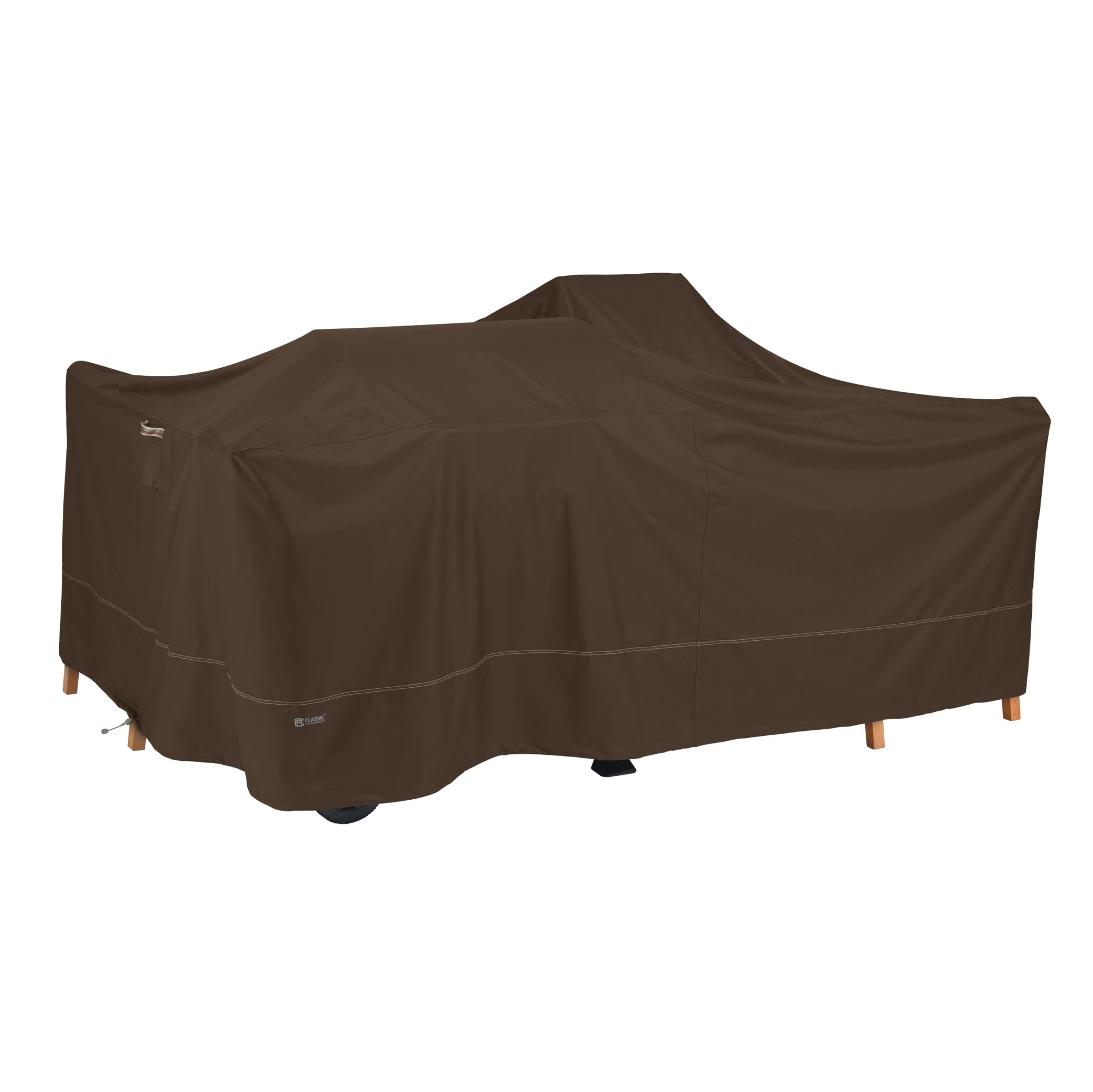 Classic Accessories Madrona Waterproof 100x80x36 Inch Dark Cocoa Patio Cover for Outdoor Furniture Protection