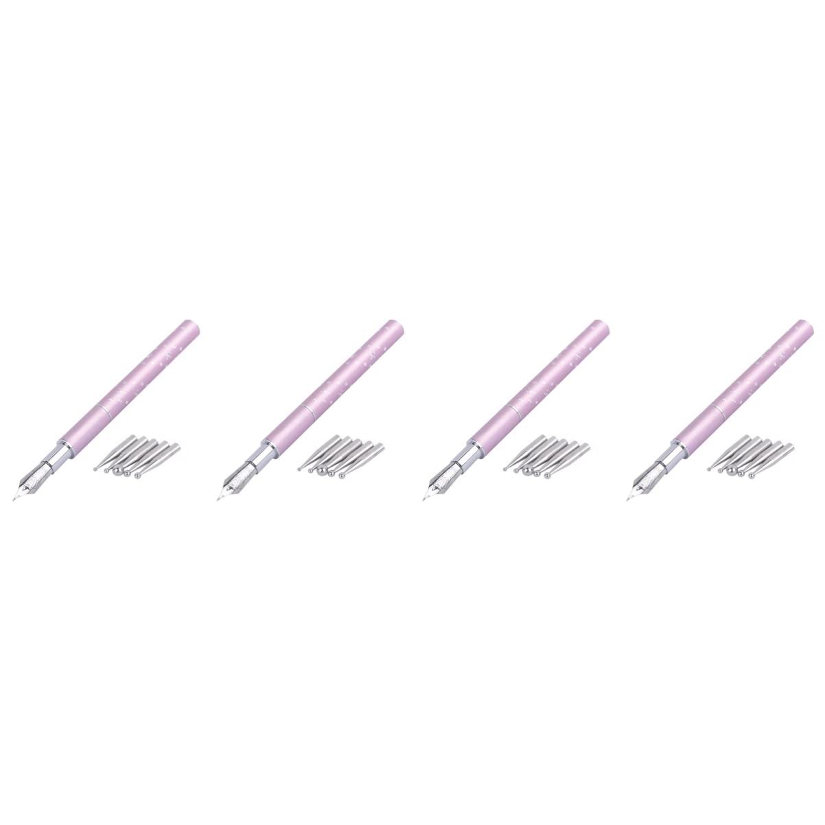 EXCEART Professional Nail Art Kit - 4 Sets Manicure Tools with Nail Pens for DIY Painting & Drawing | Perfect for Home Salon, Nail Artists & Beginners