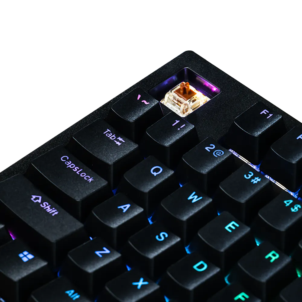 Aftershock Oden V2 TKL 87-Key Wired Mechanical Gaming Keyboard (Black) - Perfect for PC Gaming, Typing & Office Work