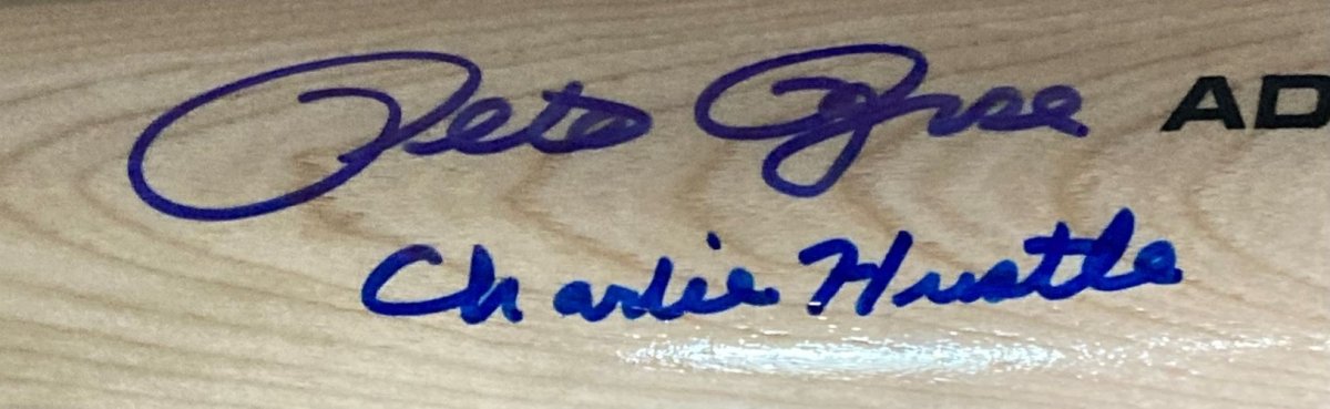 Pete Rose Cincinnati Reds Autographed Tan Rawlings Pro Bat - Charlie Hustle JSA Certified - Perfect for Baseball Memorabilia Collectors & Sports Fans Display