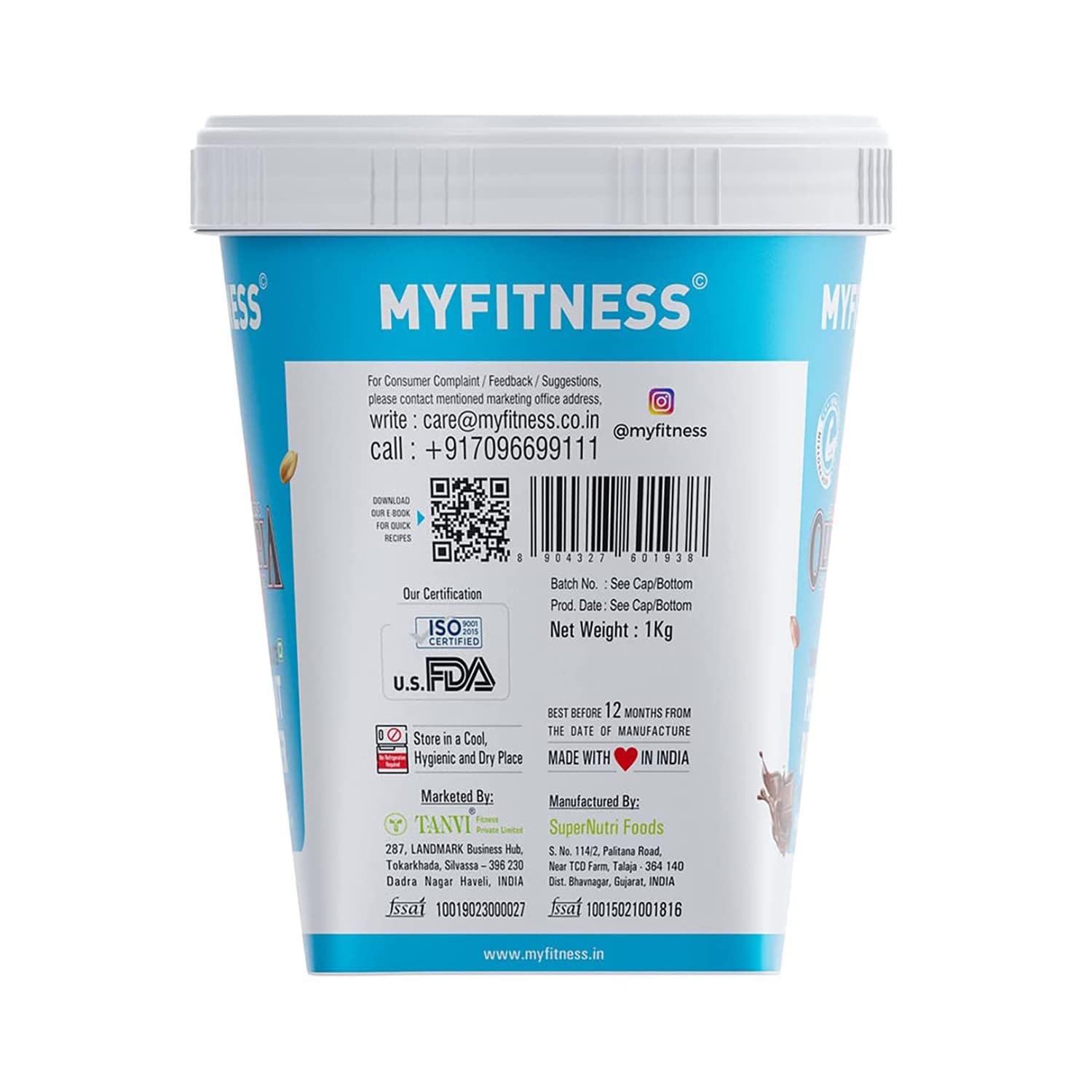MYFITNESS Dark Chocolate Peanut Butter - Non-GMO, Gluten-Free, All Natural, High Protein - 1kg (2.2lb) | Healthy Snack for Weight Loss, Muscle Recovery & Keto Diet | Perfect for Smoothies, Baking & Post-Workout Nutrition