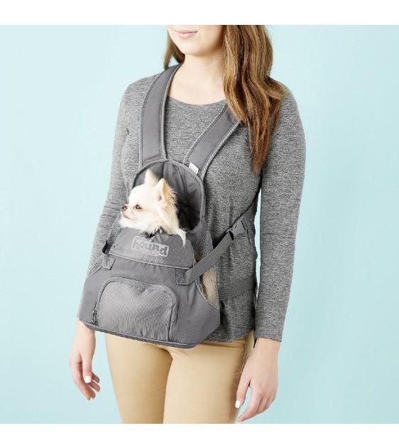 Outward Hound Pooch Pouch Front Dog Carrier - Grey | Hands-Free Pet Carrier for Small Dogs | Perfect for Hiking, Travel & Outdoor Adventures